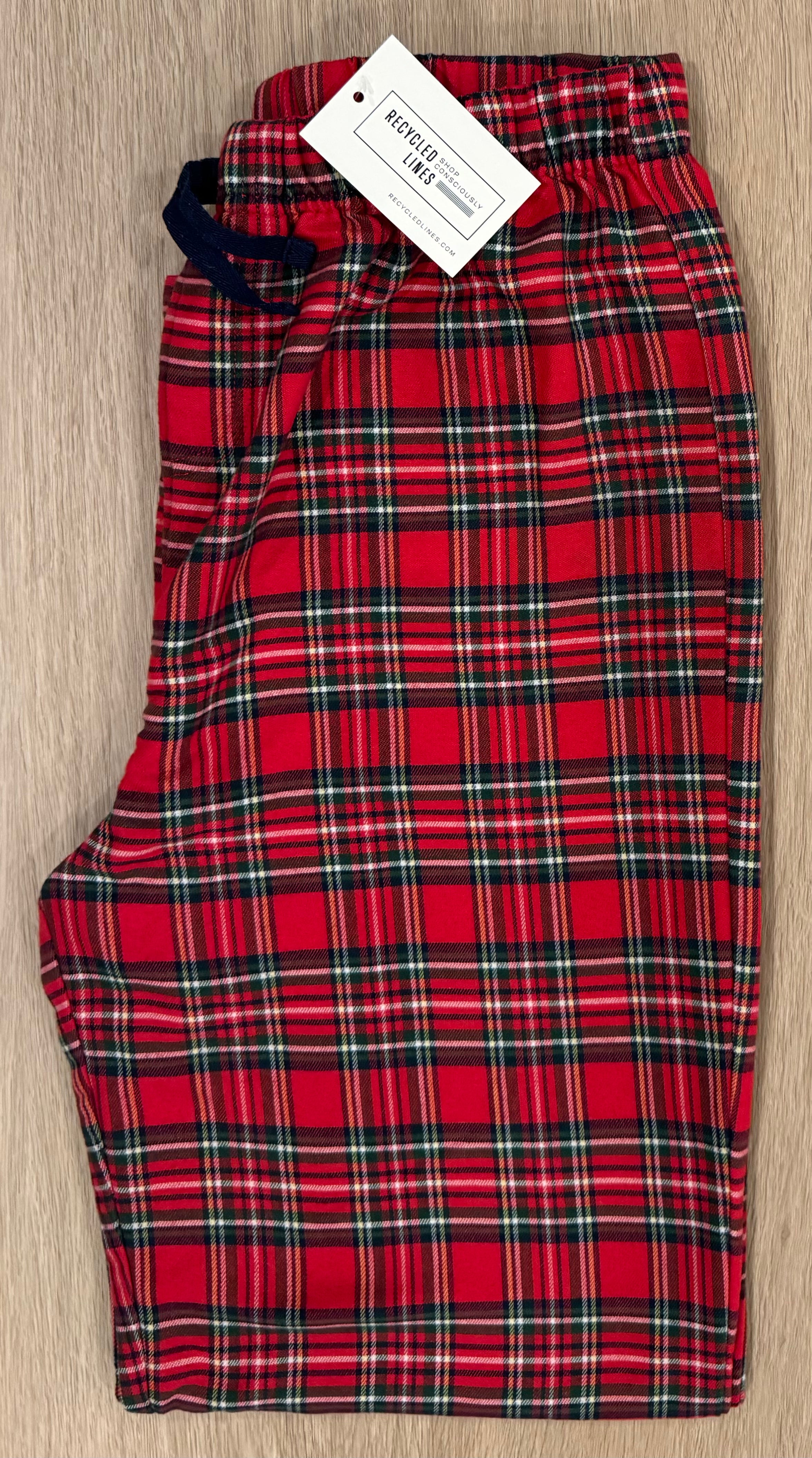 Vineyard Vines Tartan Pajama Pants, Red Boys Size XL