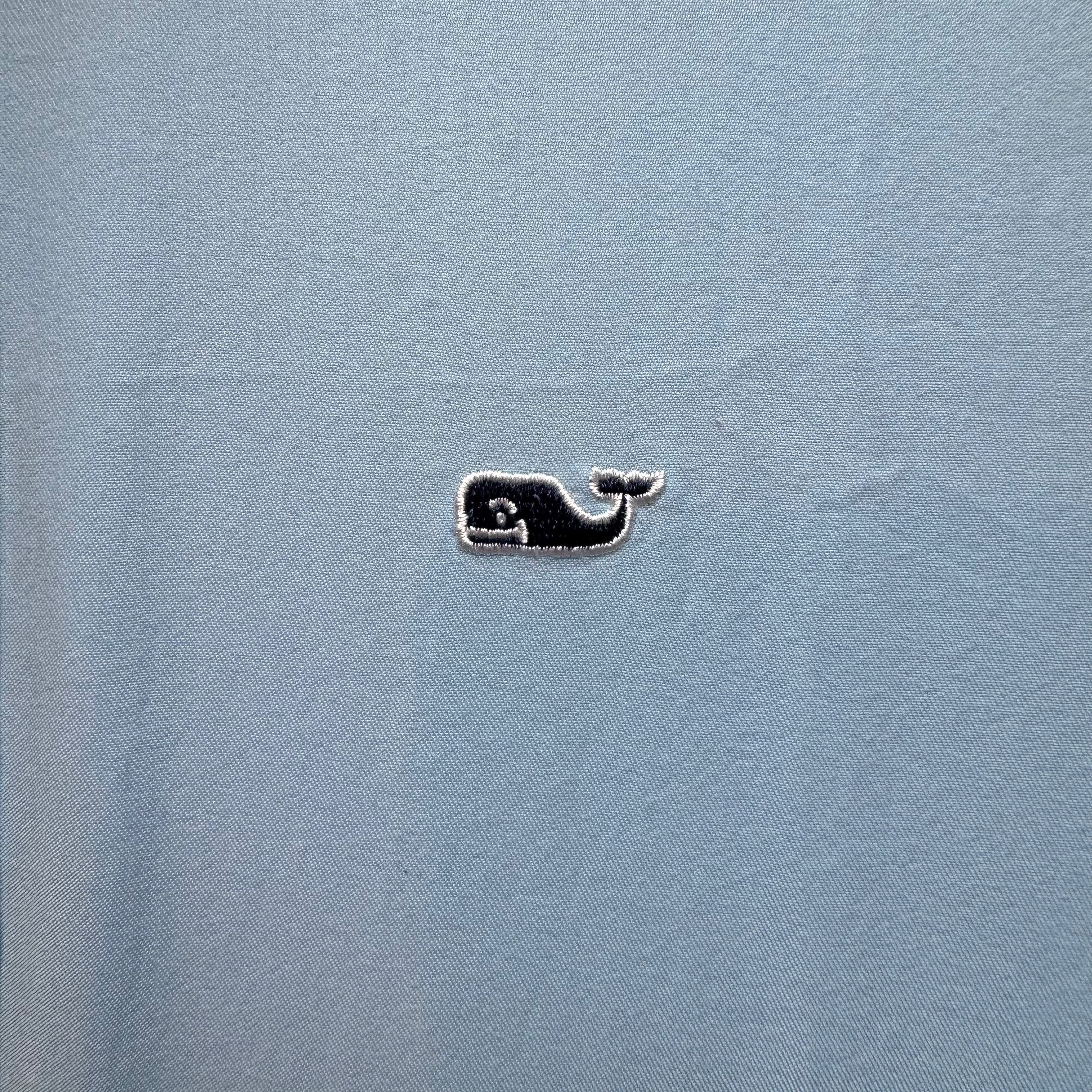 Vineyard Vines Performance Button Down, Light Blue Boys Size L (16)