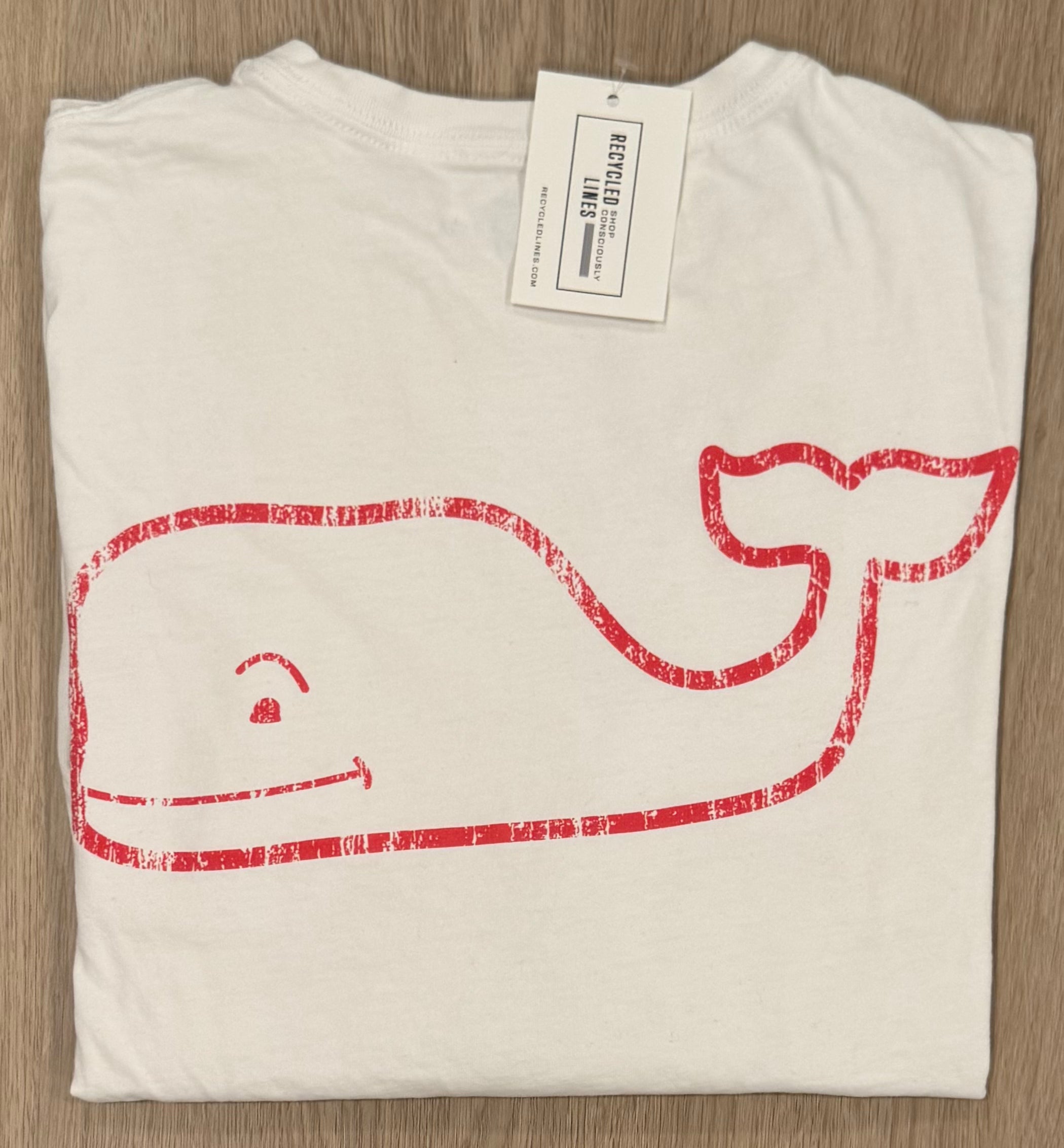 Vineyard Vines Whale Tee, White Mens Size XS