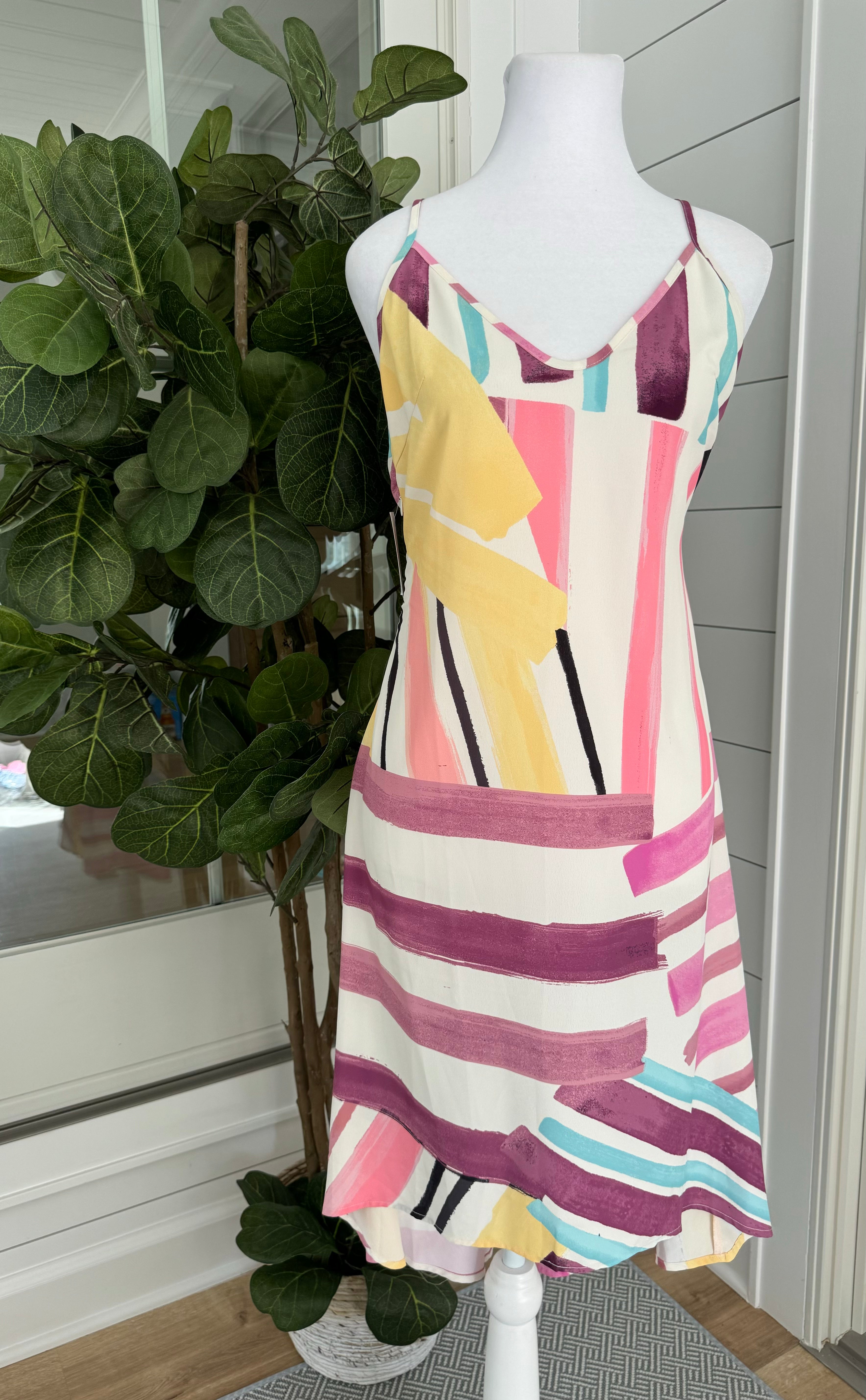 Cupshe Slip Dress, Multi Womens Size XS in excellent condition — Recycled Lines, Fairfield CT | Premium Sustainable Consignment