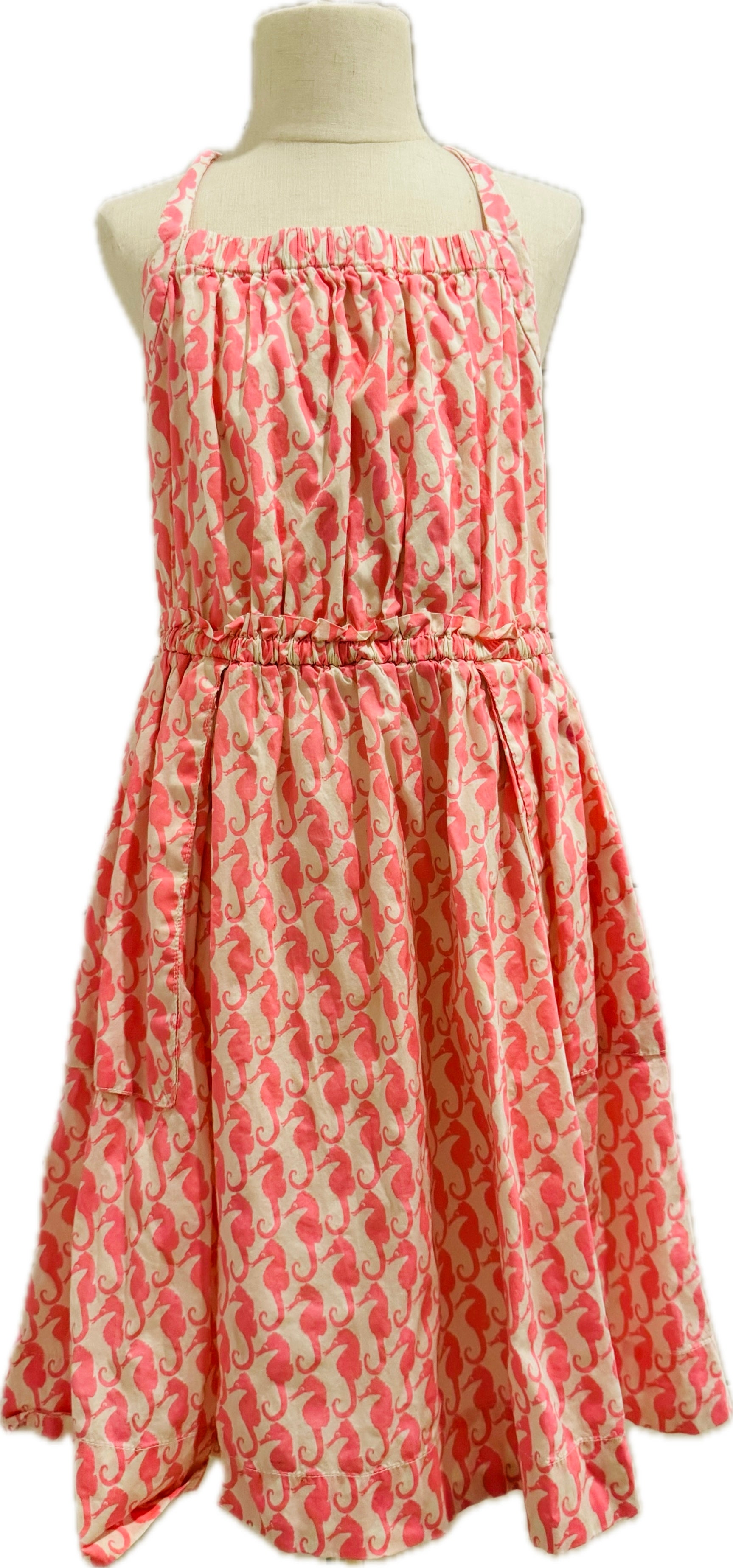Crewcuts Seahorse Dress, Coral Girls Size 10