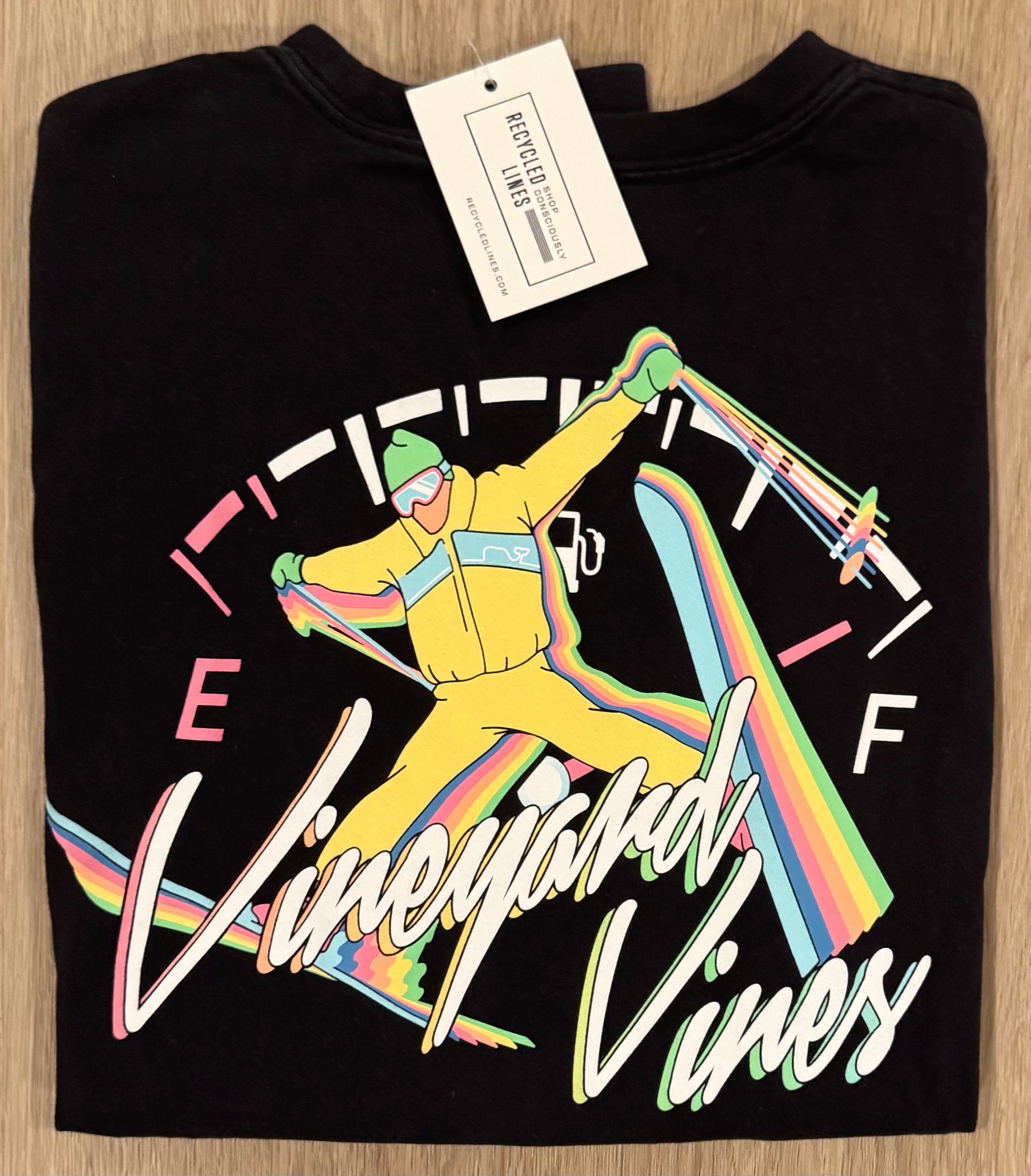 Vineyard Vines Freestyle Ski Tee, Black Mens Size XS