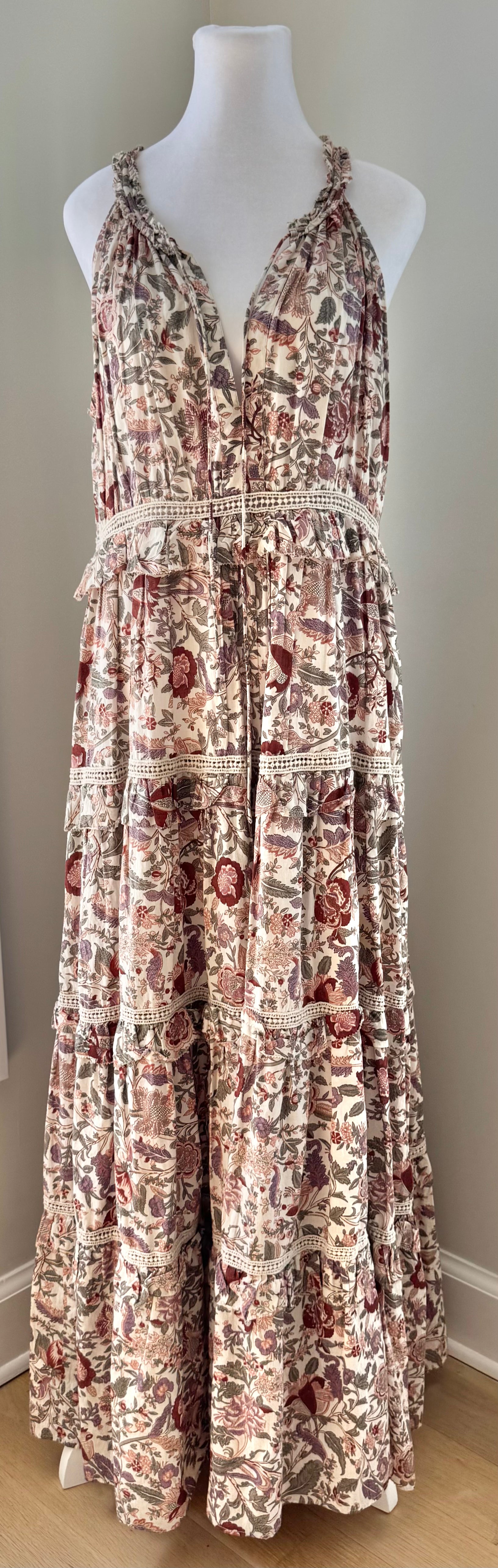 Love this Label Helena Maxi Dress, Cream Multi Women Size L