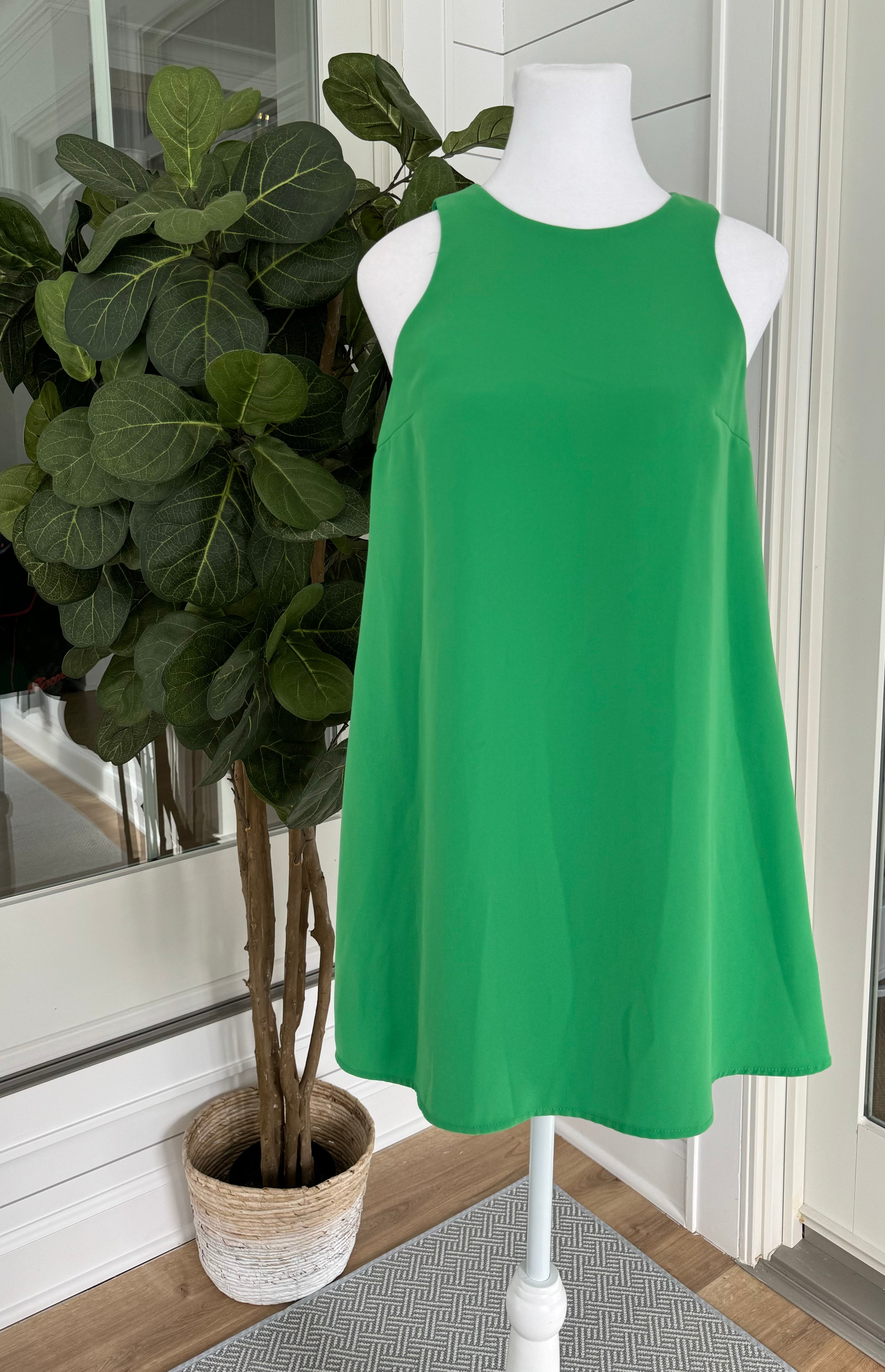 Zara Shift Dress, Green Womens Size S