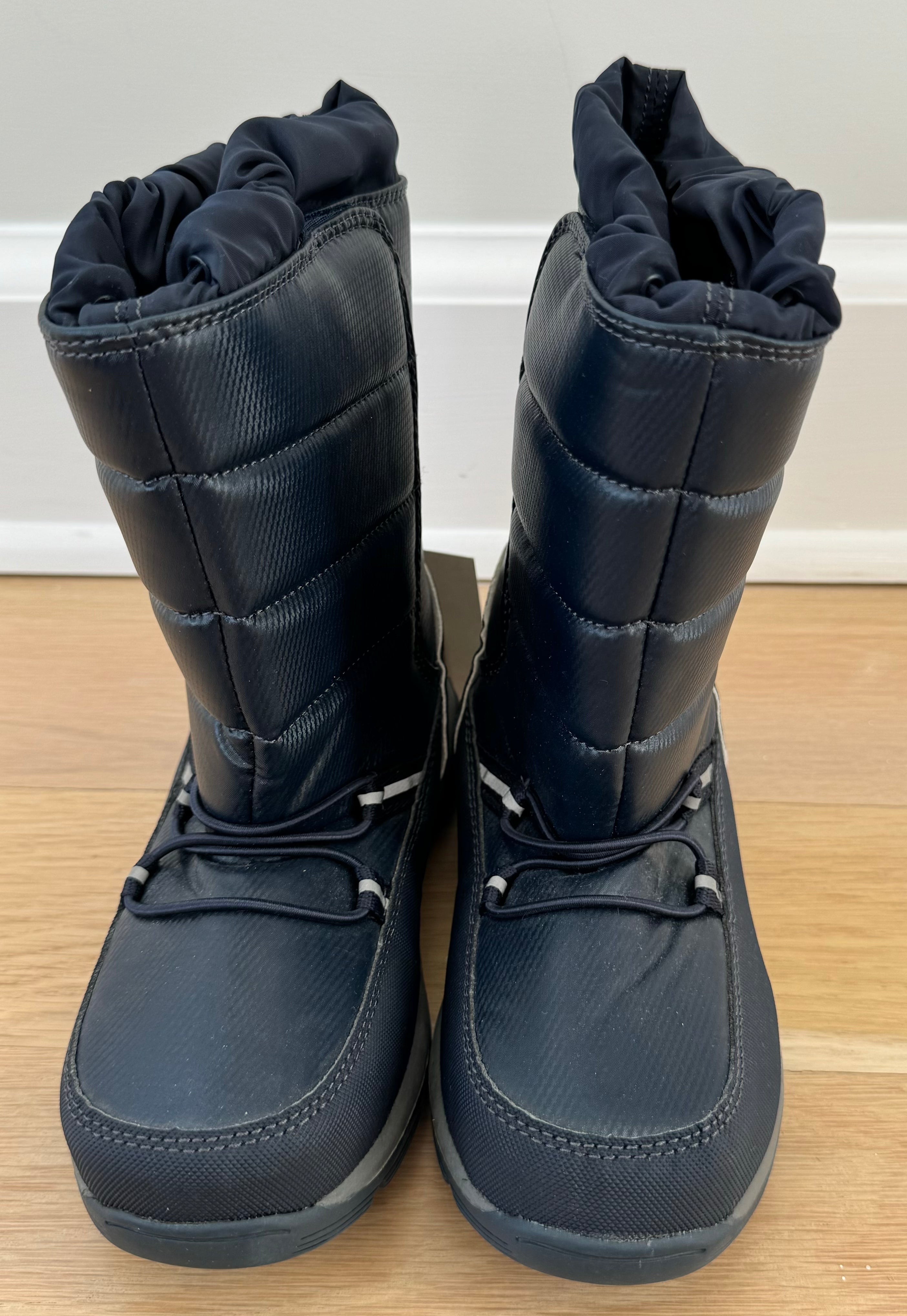 Lands End NWT Snow Flurry Boots, Navy Size 1