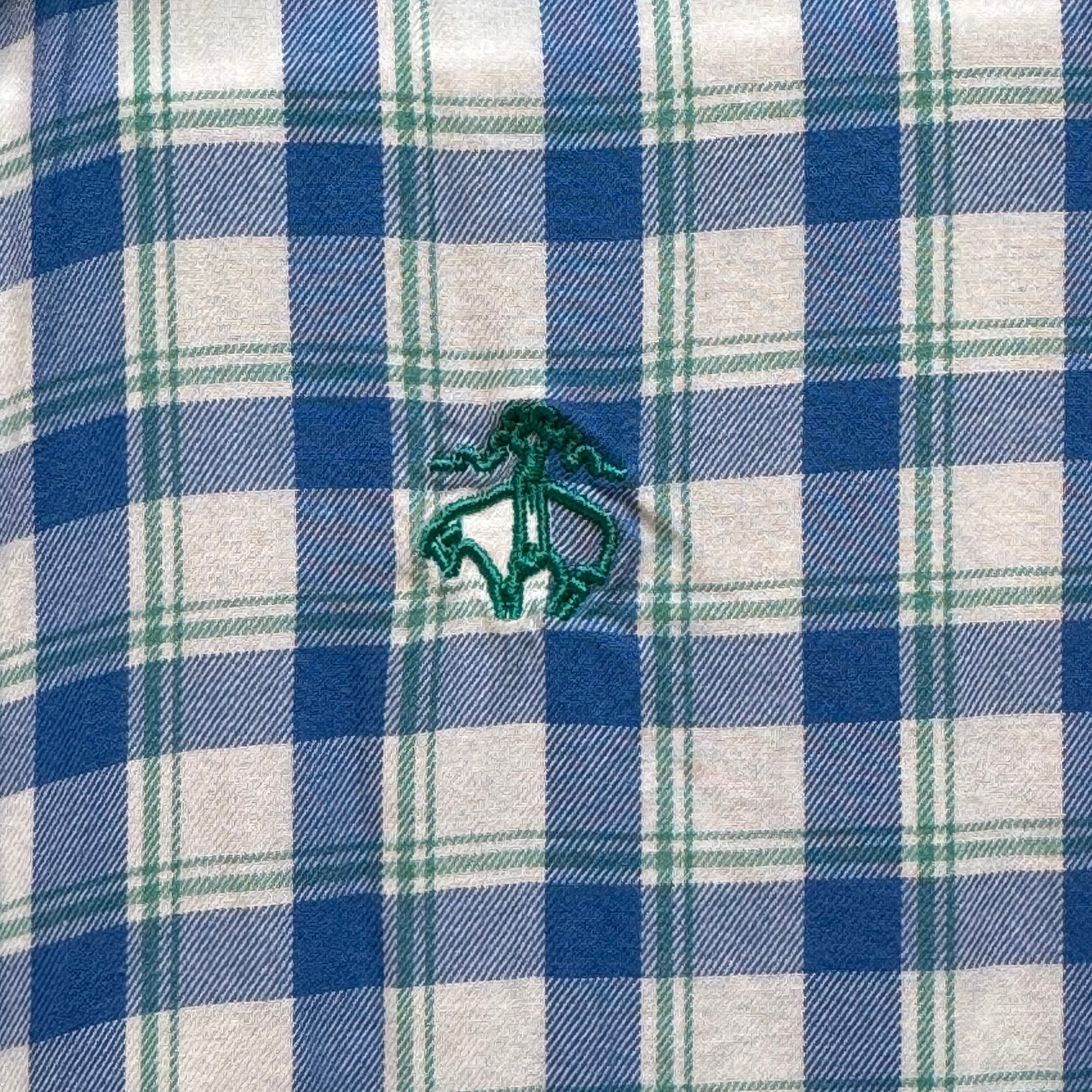 Brooks Brothers Button Down, Blue Plaid Boys Size XS in excellent condition — Recycled Lines, Fairfield CT | Premium Sustainable Consignment