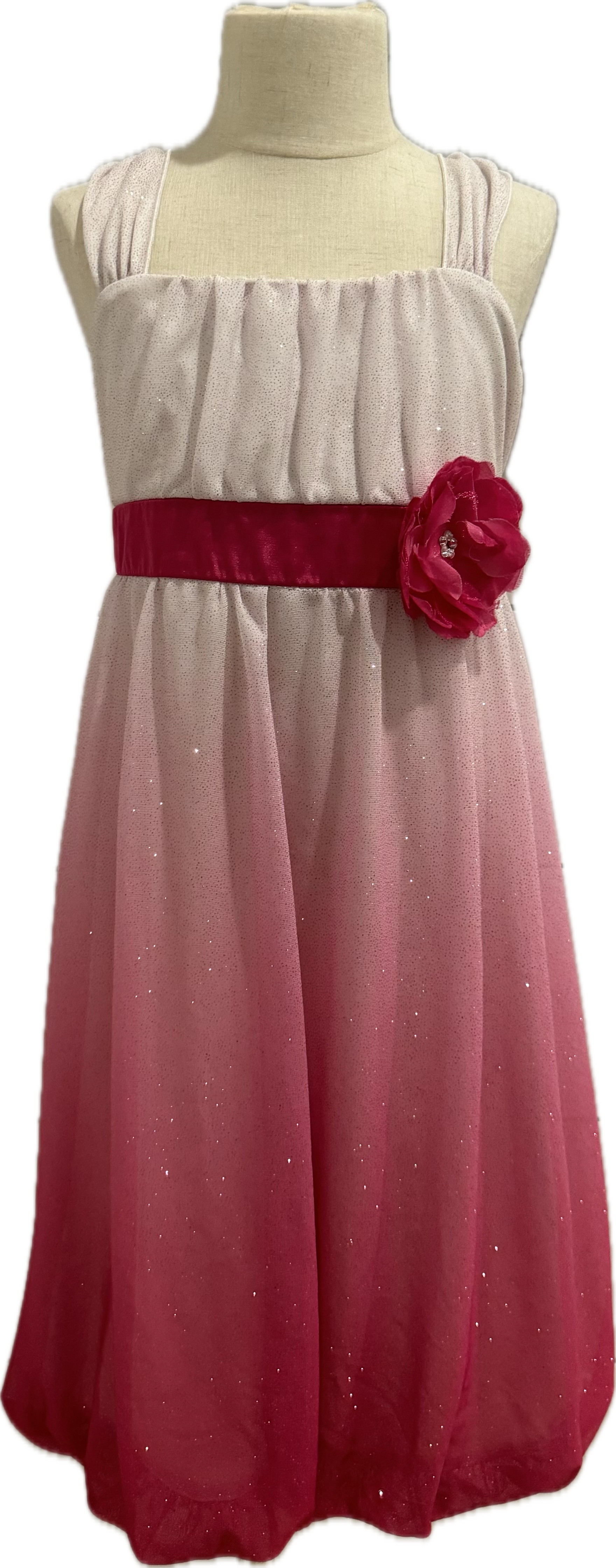 BCX Girl Sparkle Dress, Pink Girls Size 10