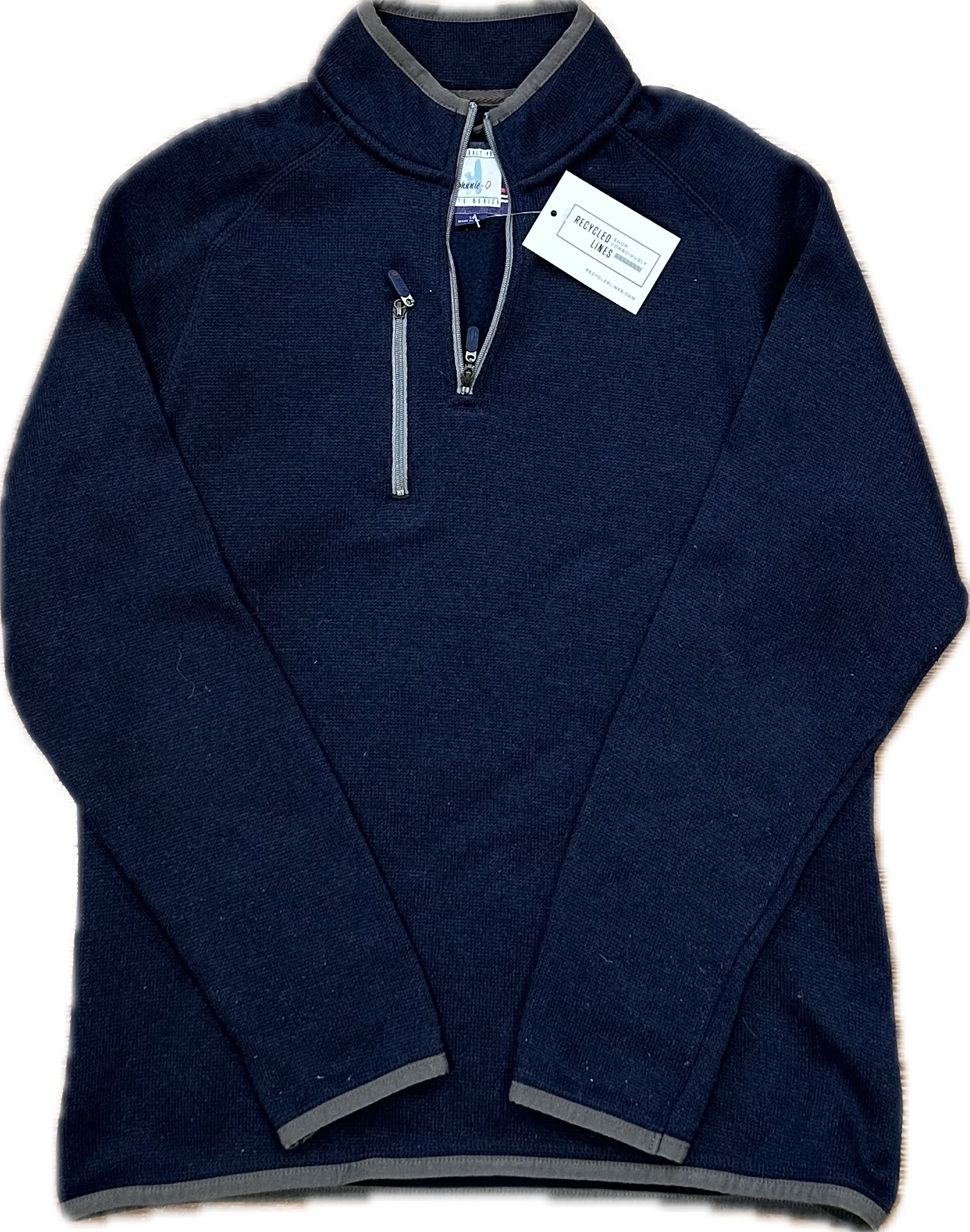 Johnnie-O 1/4 Zip, Navy Boys Size 14 in excellent condition — Recycled Lines, Fairfield CT | Premium Sustainable Consignment