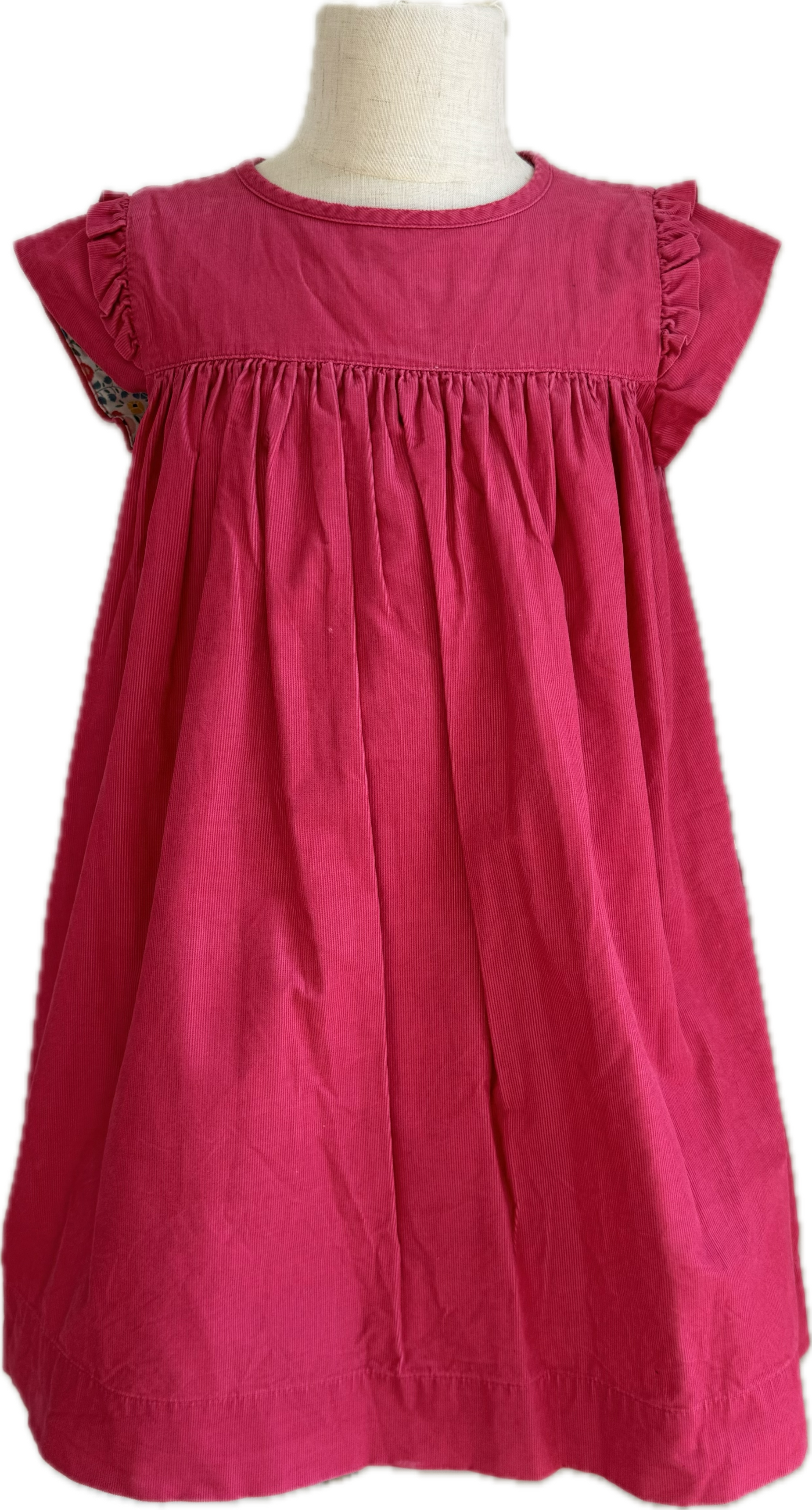 Mini Boden Corduroy Dress, Dark Pink Girls Size 6/7