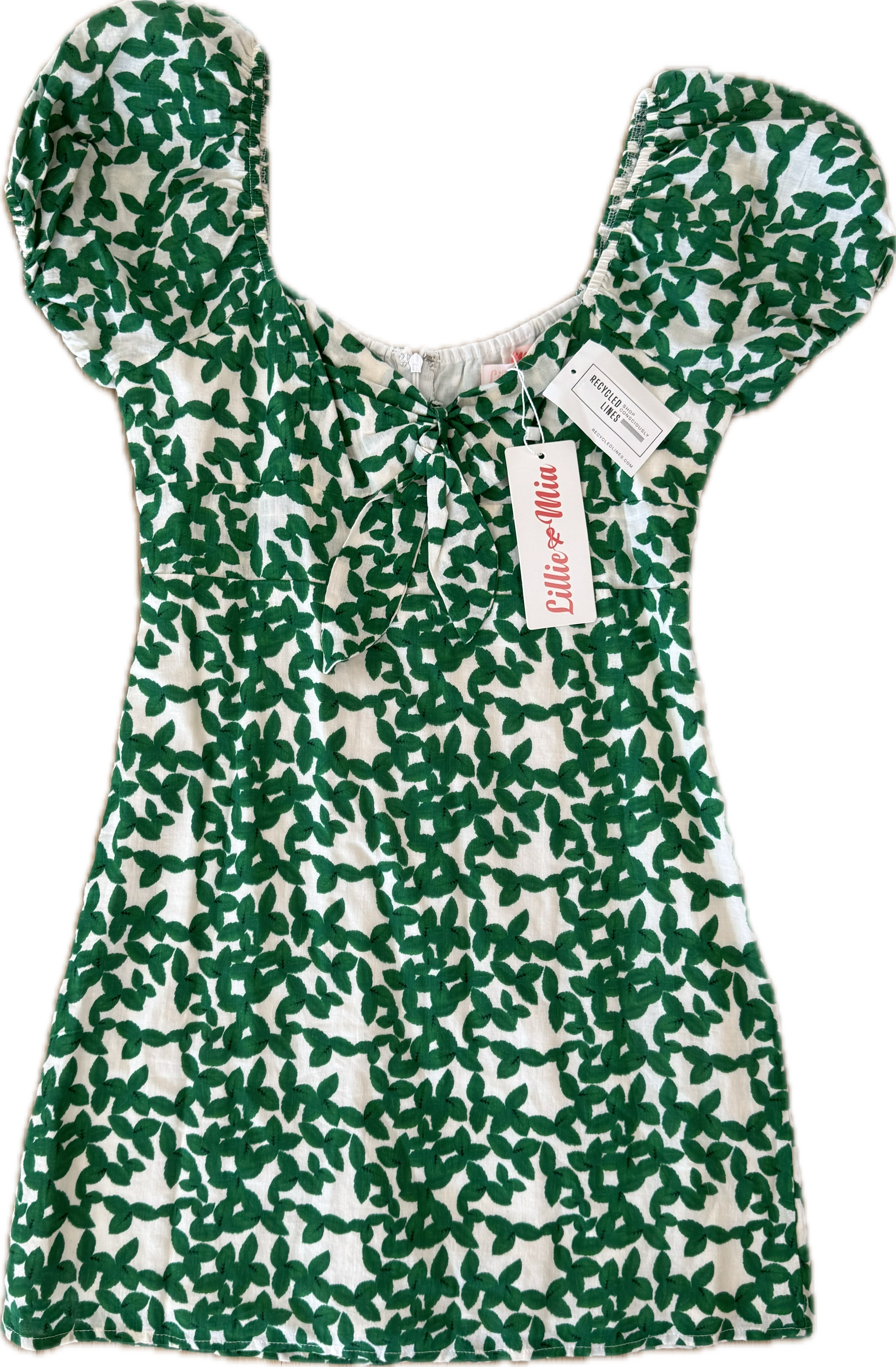 Lillie & Mia Dress, Green/White Girls Size 10