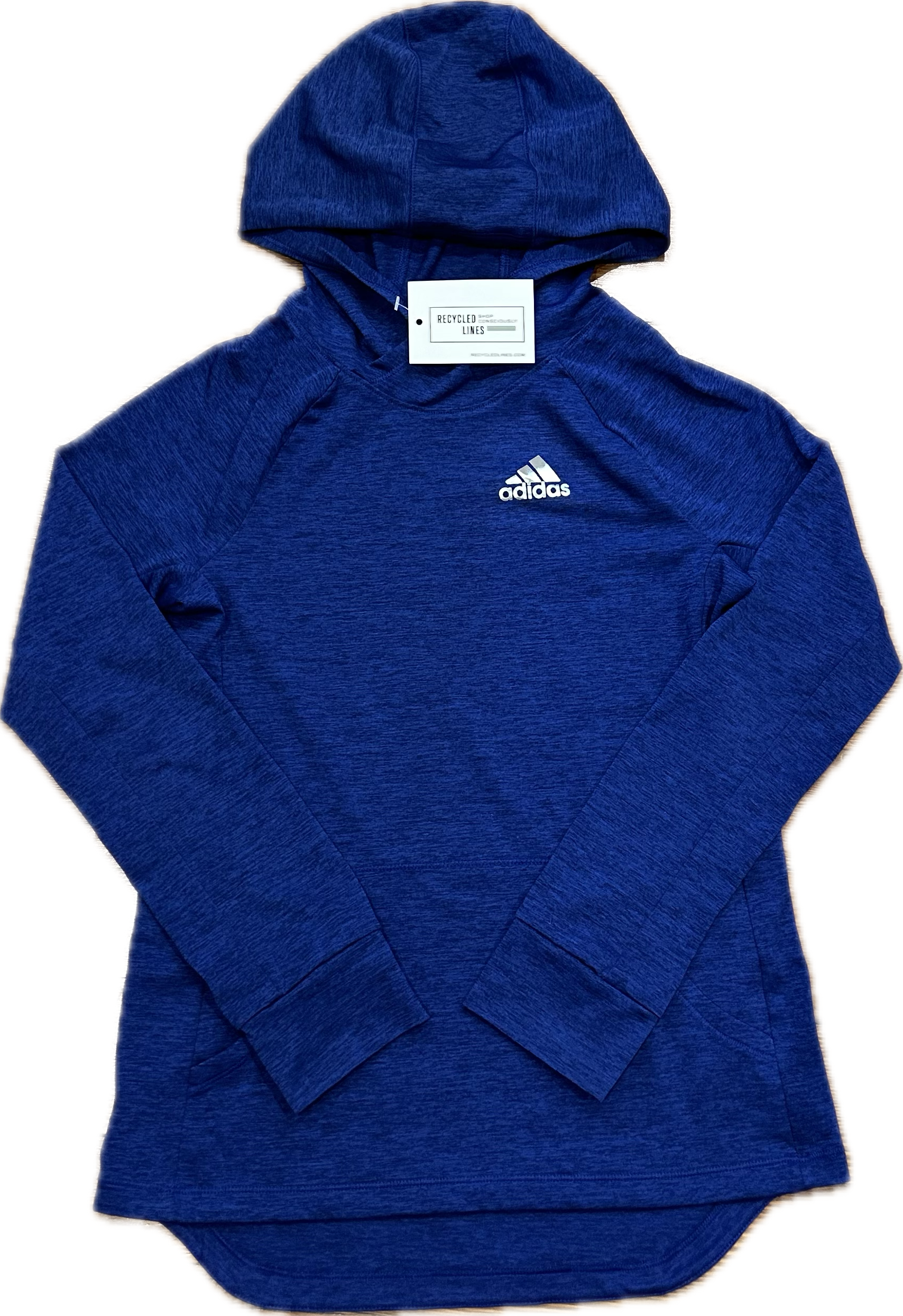 Adidas Hooded Shirt, Navy Boys Size M (10/12) in excellent condition — Recycled Lines, Fairfield CT | Premium Sustainable Consignment