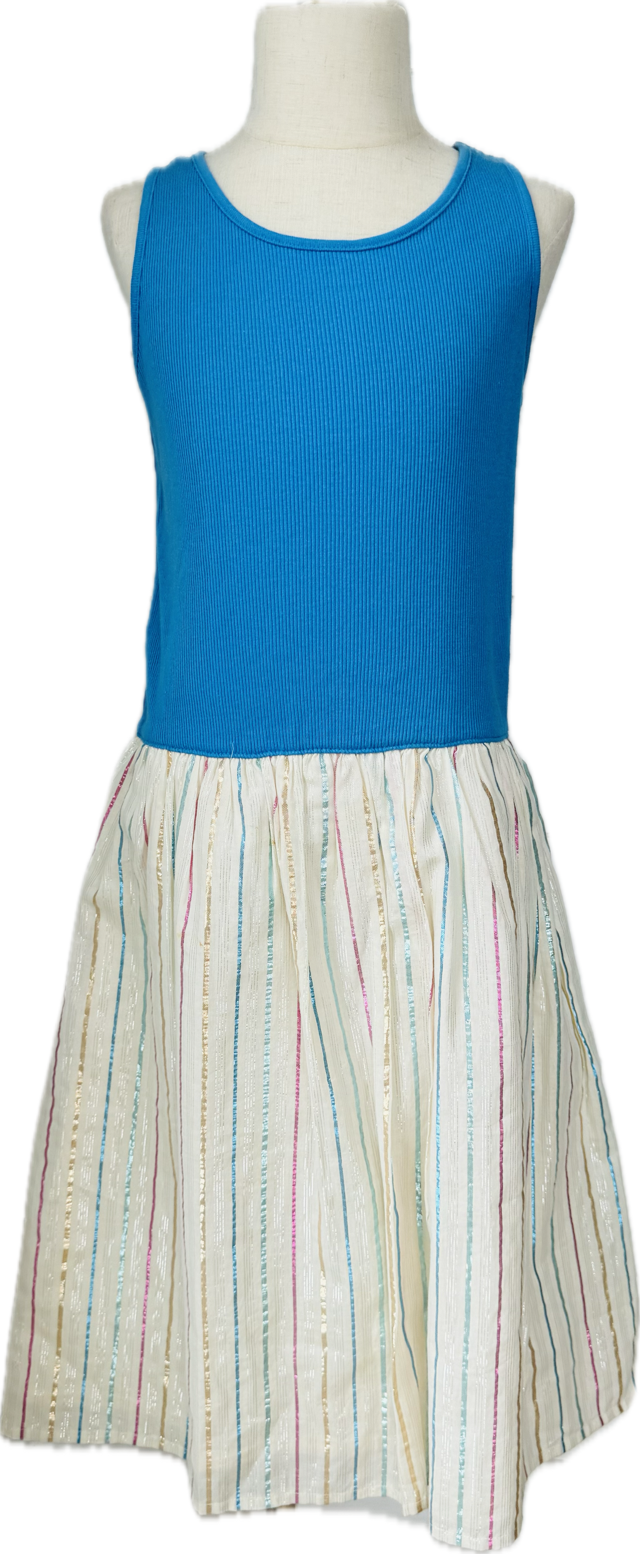 Gap Dress, Blue/Cream Girls Size XL (12)
