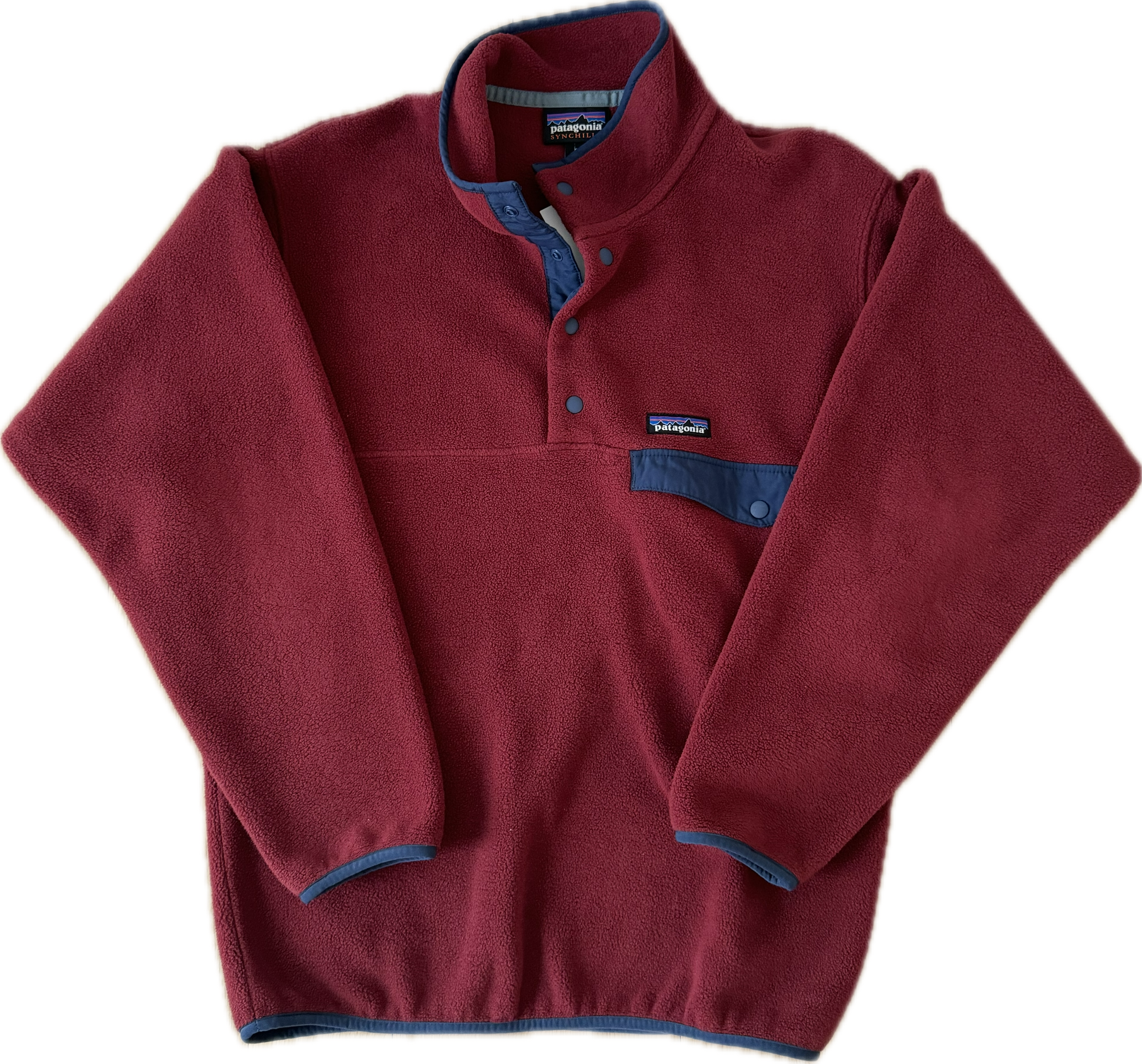 Patagonia Synchilla Pullover, Rust Mens Size S