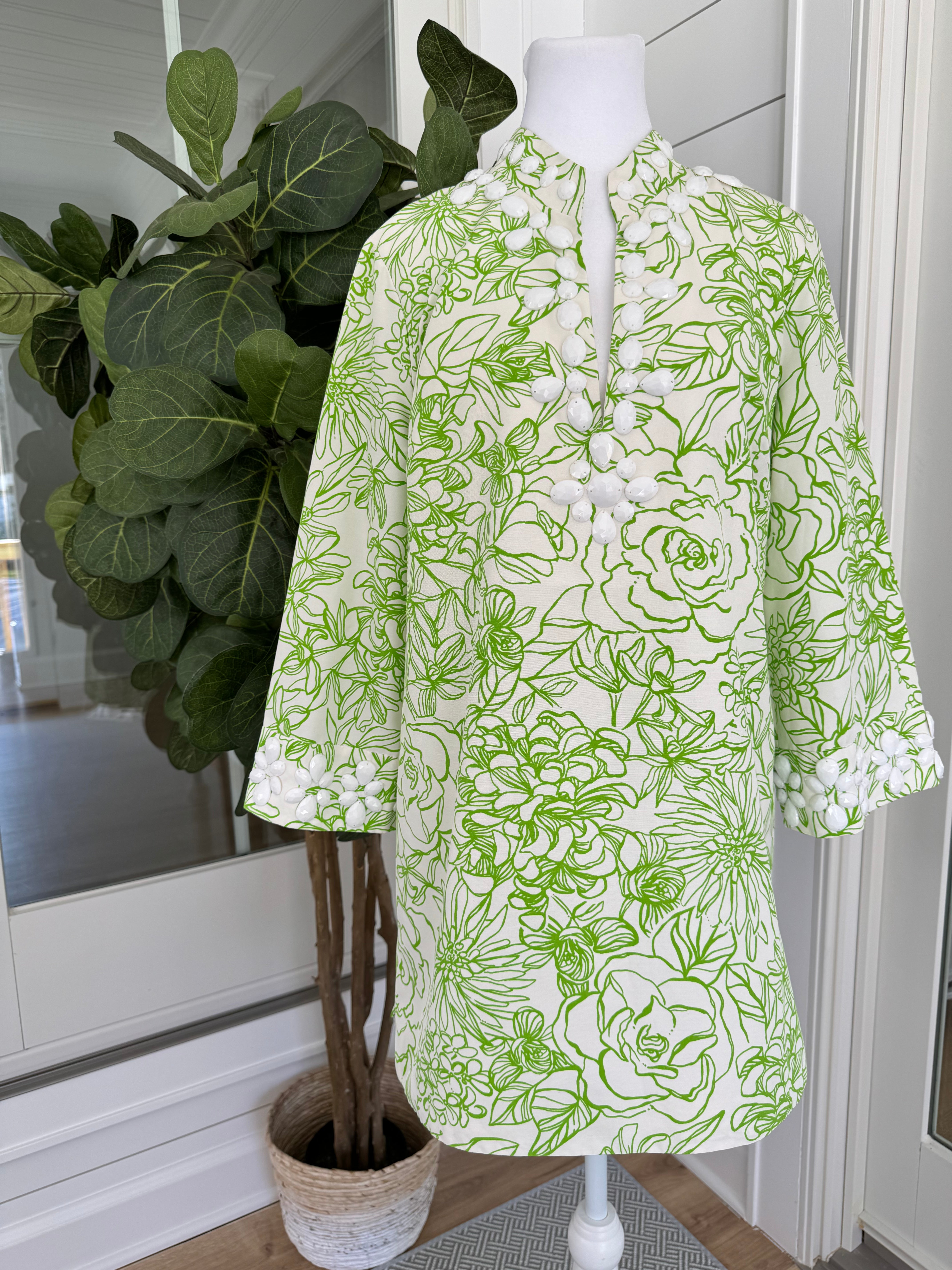 Lilly Pulitzer Dress, Lime/White Womens Size 12