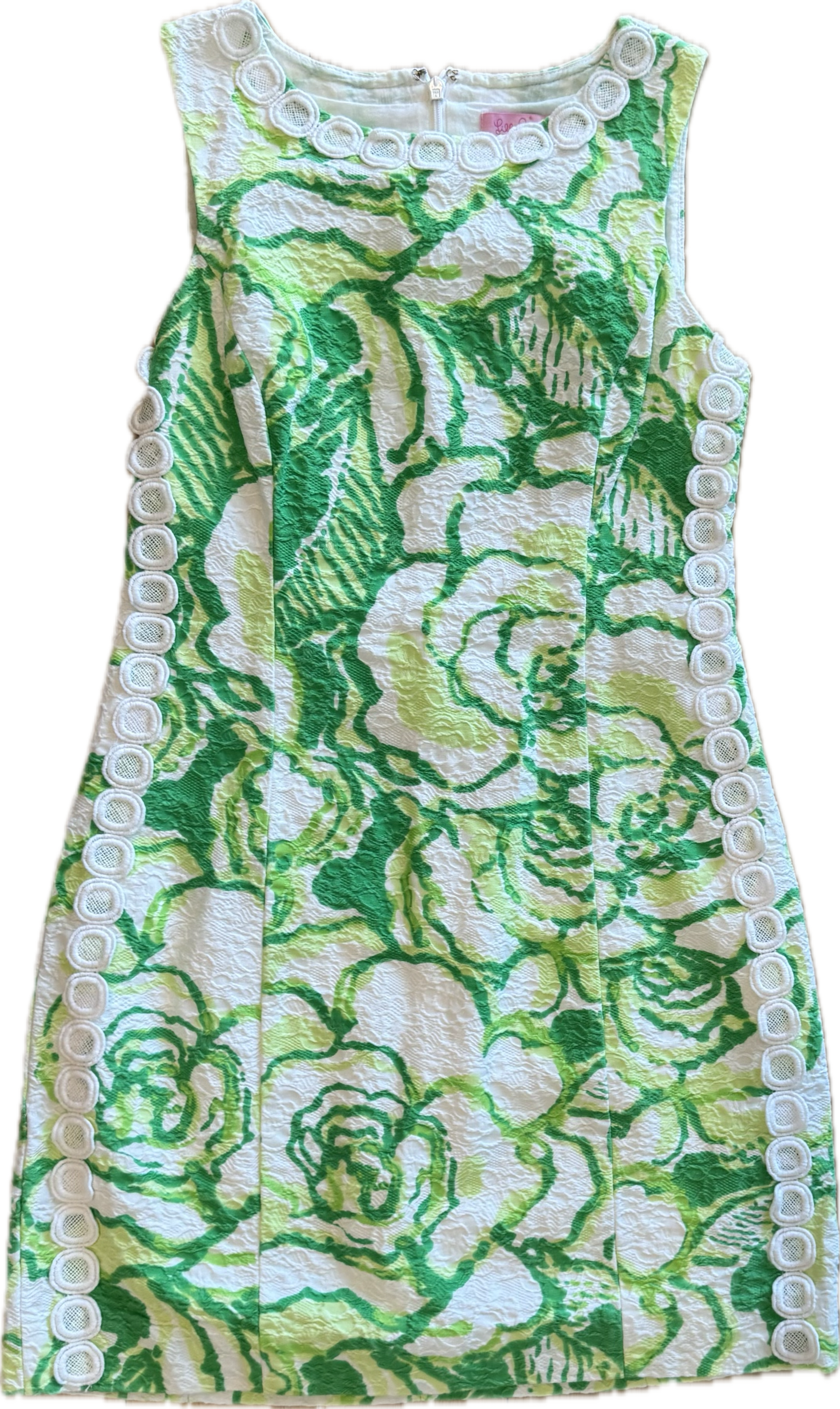 Lilly Pulitzer Dress, Green/White Womens Size 00
