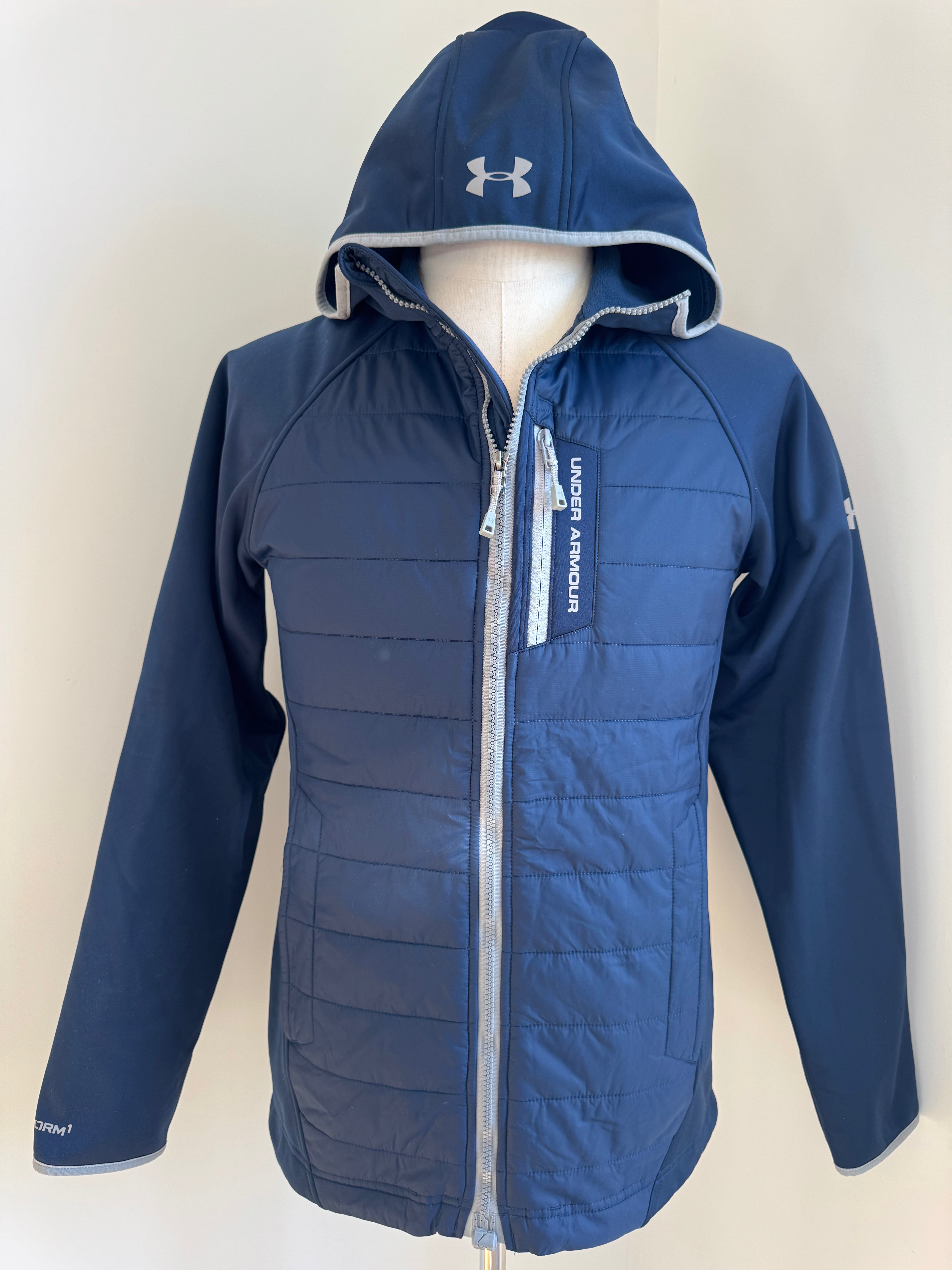 Under Armour Puffer Jacket, Navy Mens Size S