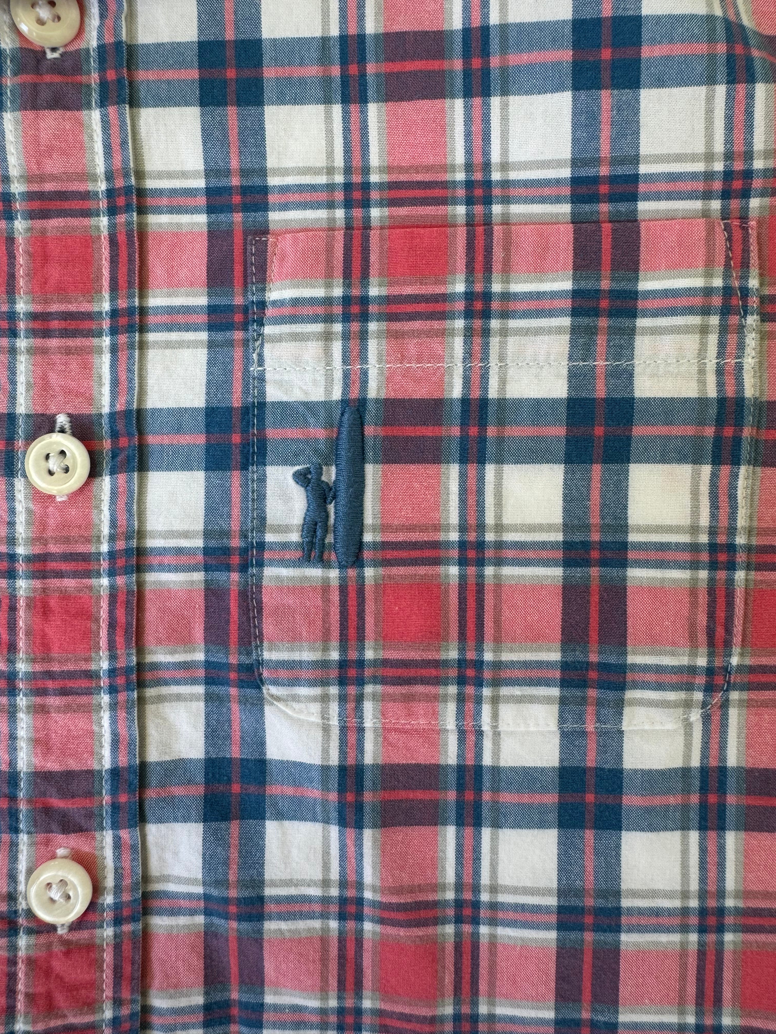 Johnnie-O Button Down, Pink/Blue Boys Size 8 in excellent condition — Recycled Lines, Fairfield CT | Premium Sustainable Consignment