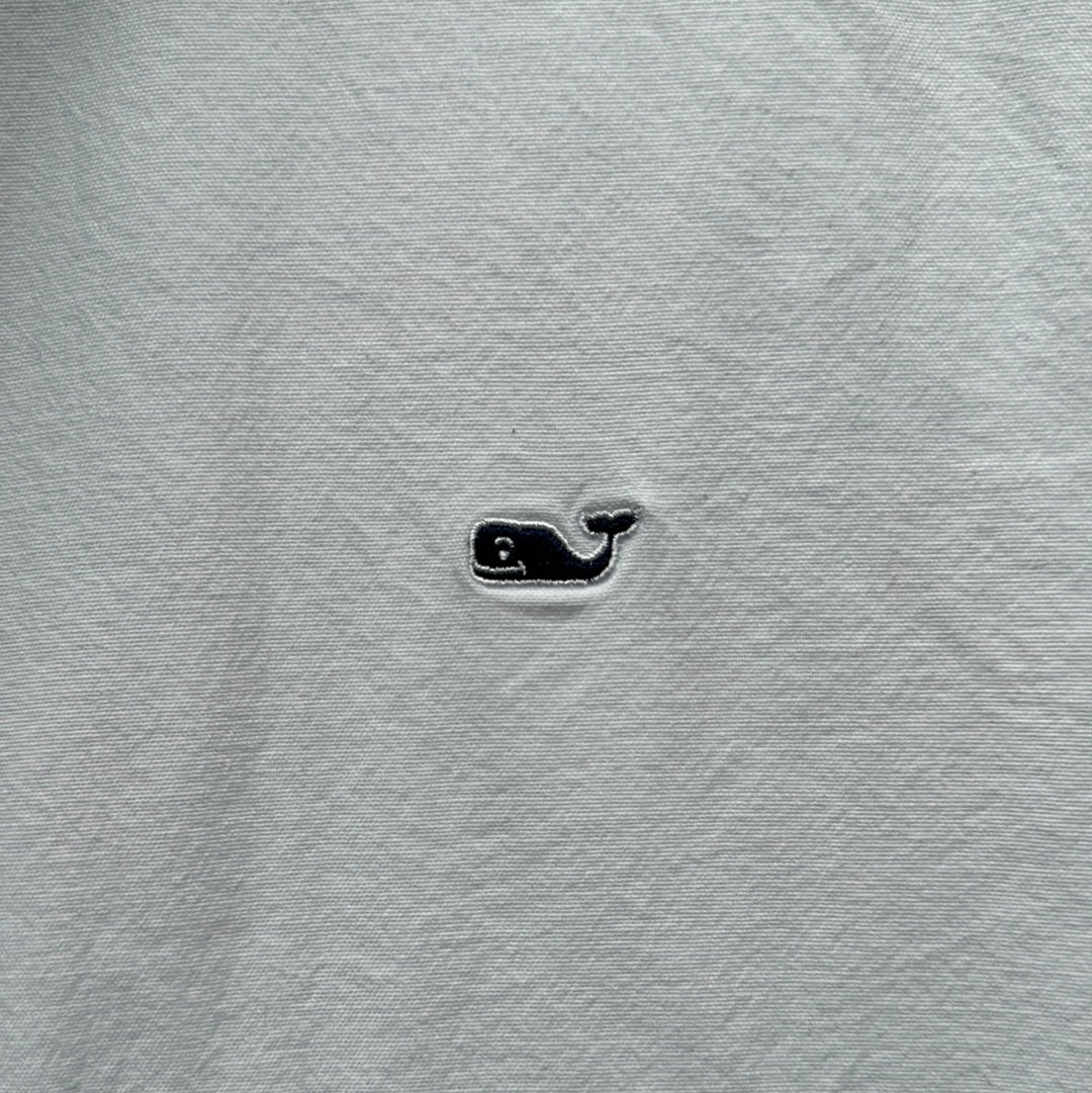 Vineyard Vines Oxford Button Down, White Mens Size L in excellent condition — Recycled Lines, Fairfield CT | Premium Sustainable Consignment