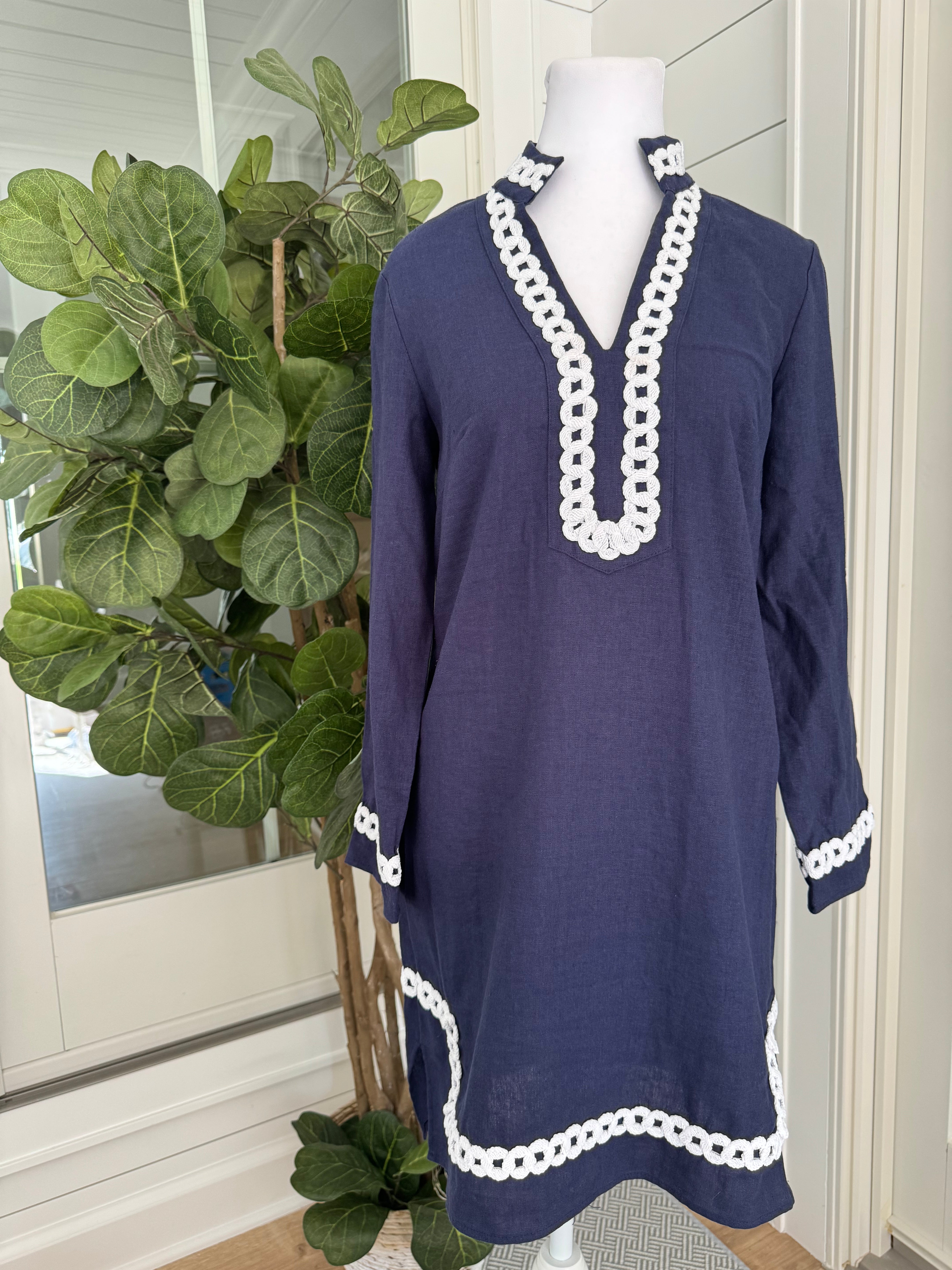 Sail to Sable Dress NWT, Navy Womens Size XS in new with tags — Recycled Lines, Fairfield CT | Premium Sustainable Consignment