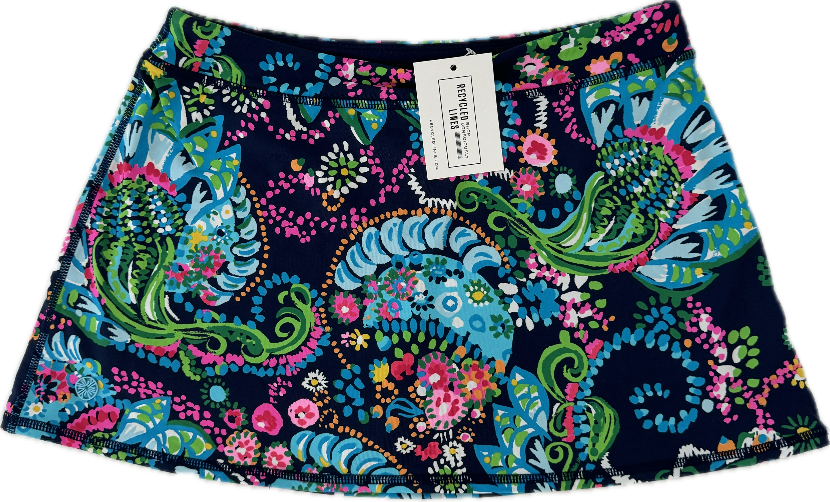 Lilly Pulitzer Tennis Skirt, Navy Multi Girls Size XL