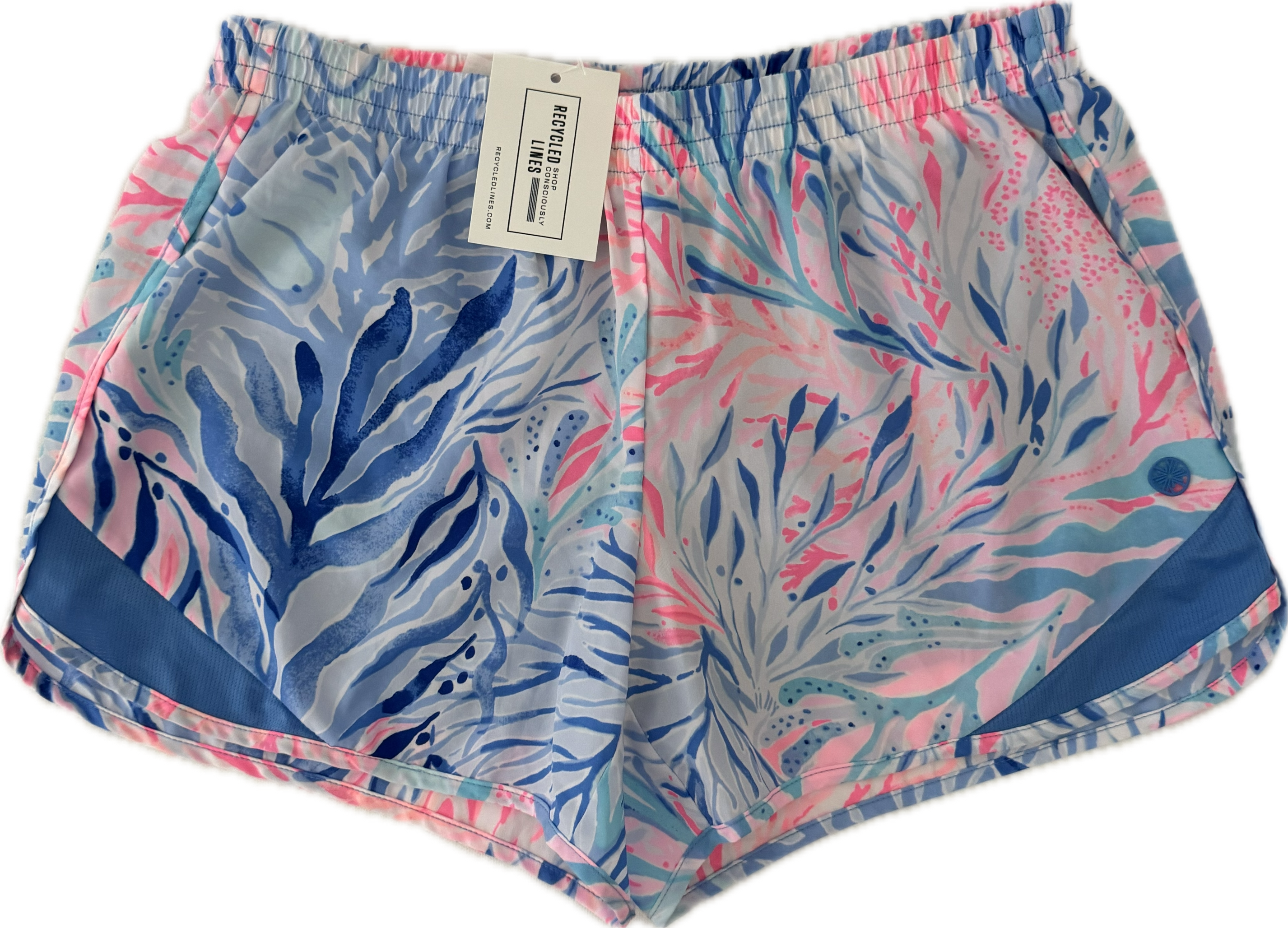 Lilly Pulitzer Luxletic Shorts, Pink/Blue Womens Size S in excellent condition — Recycled Lines, Fairfield CT | Premium Sustainable Consignment