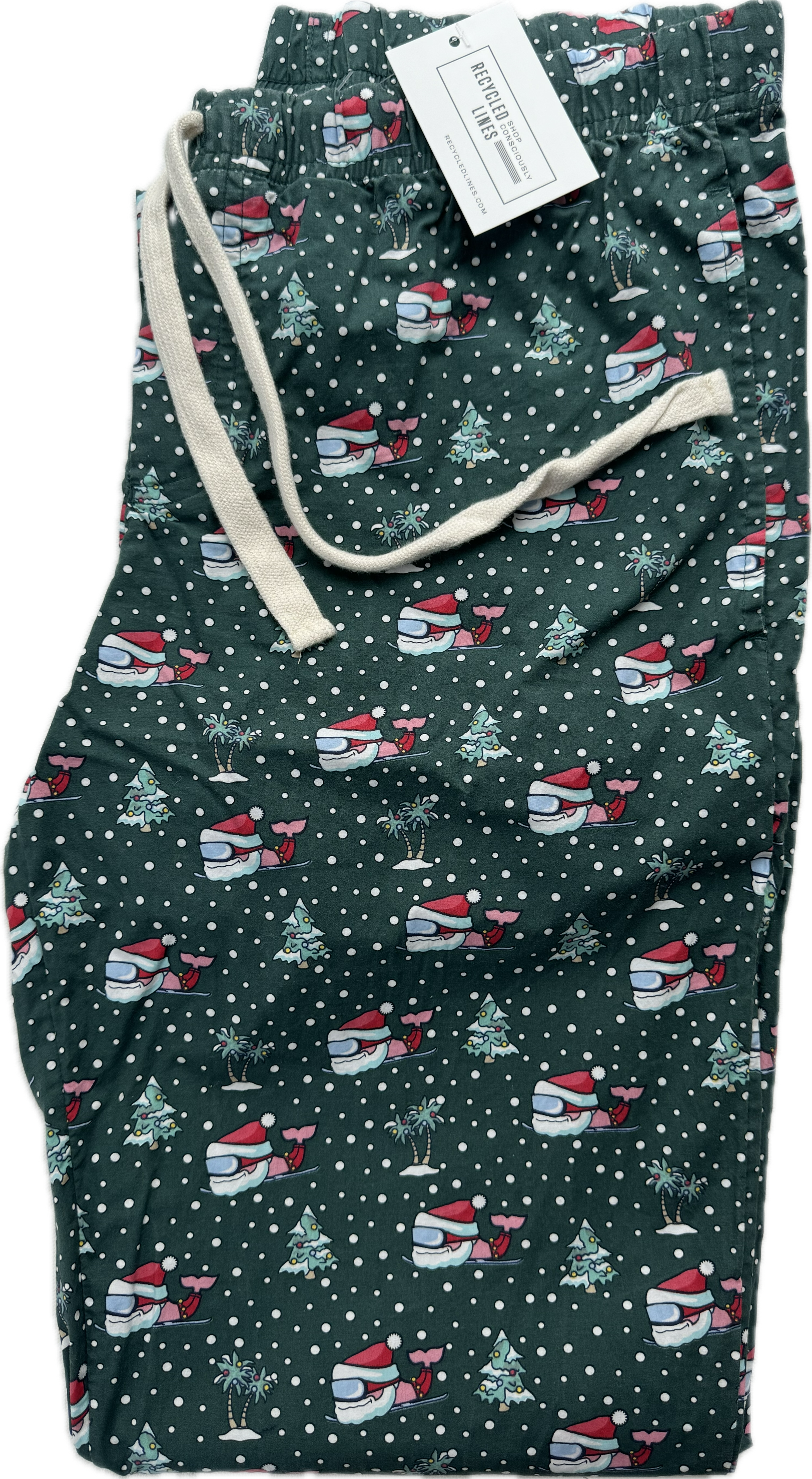 Vineyard Vines Ski Santa Pajama Pants, Green Mens Size S in excellent condition — Recycled Lines, Fairfield CT | Premium Sustainable Consignment
