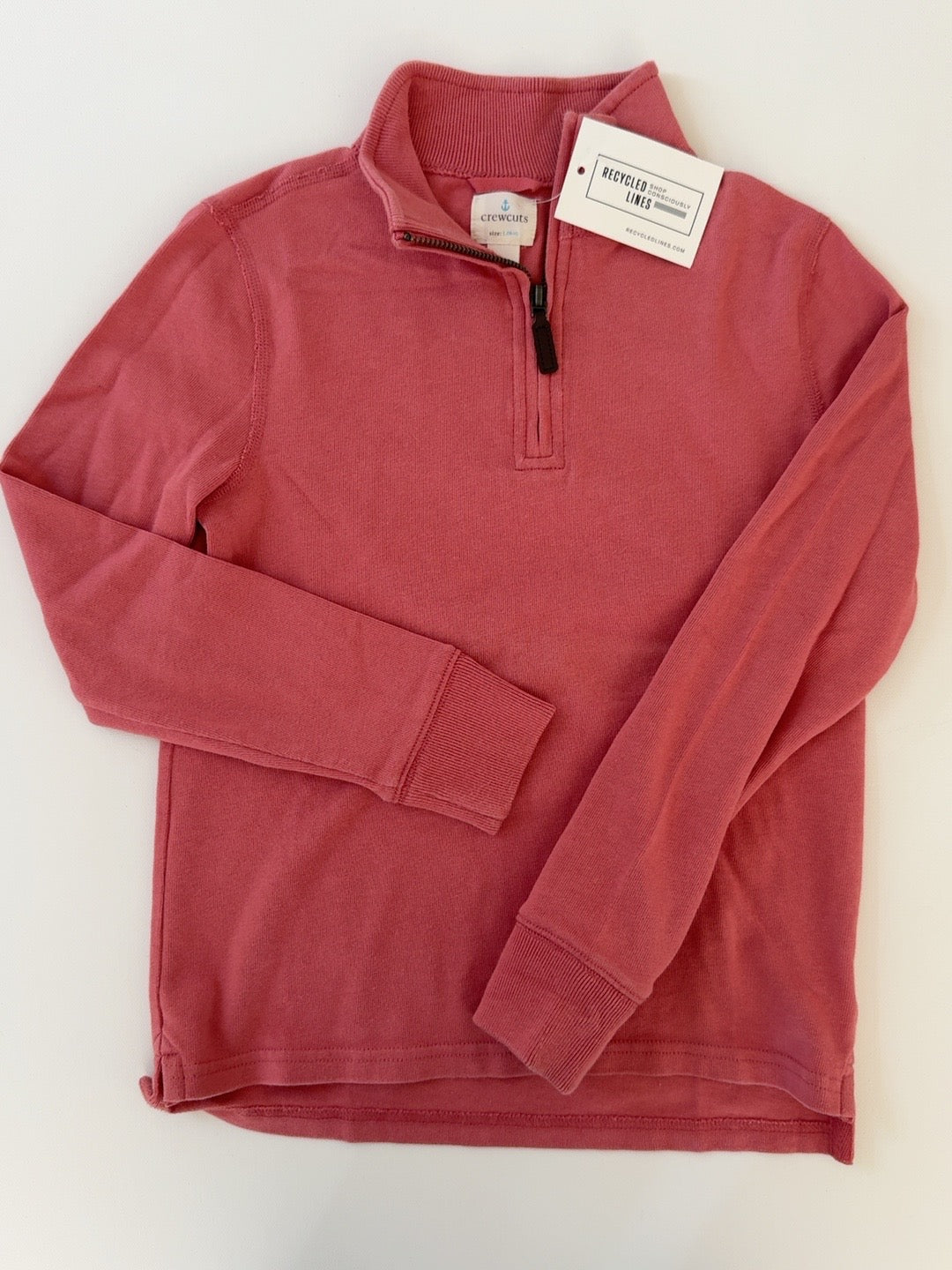 Crewcuts Nantucket red boys quarter zip pullover