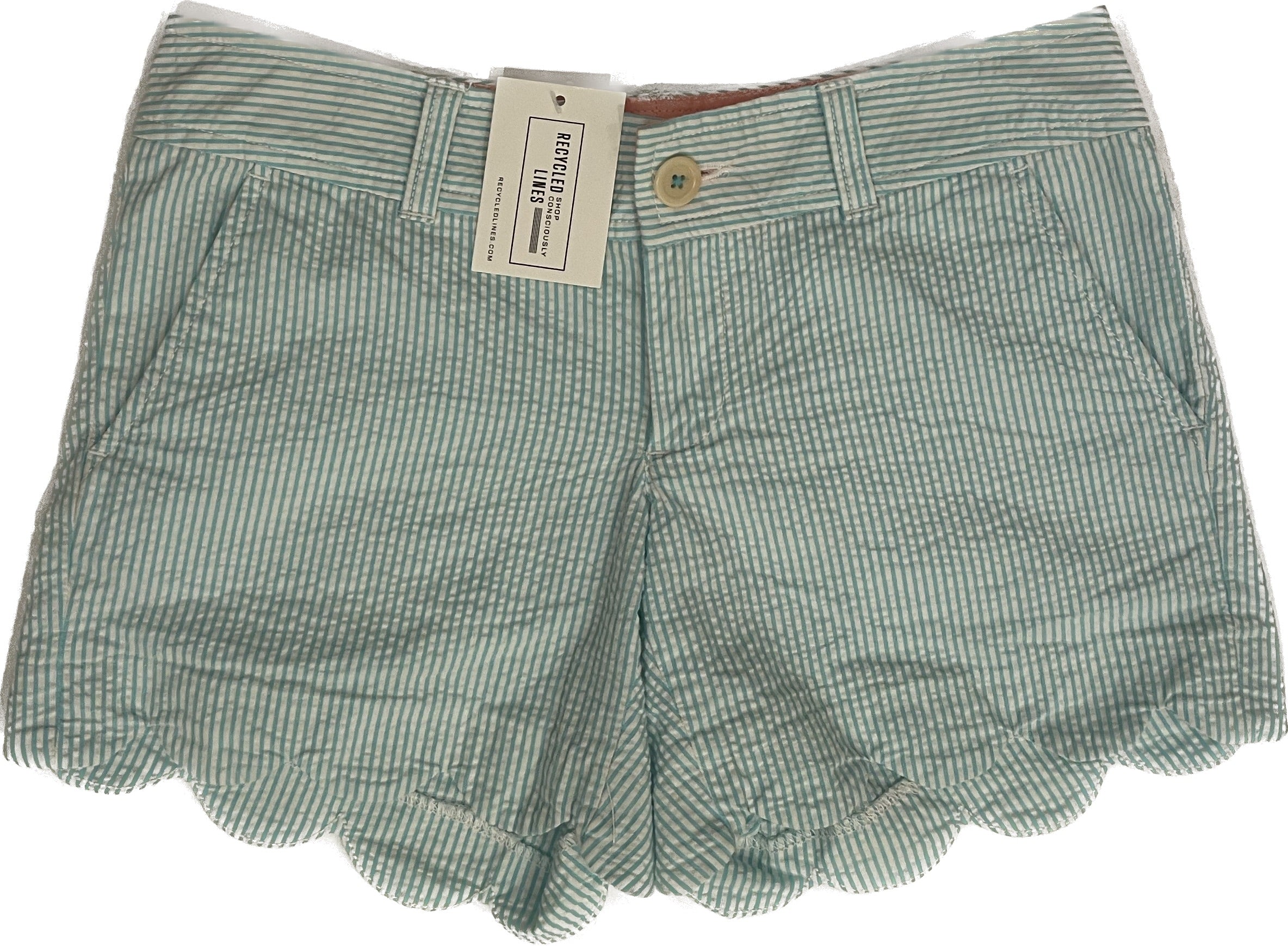 Lilly Pulitzer Shorts, Green Stripe Womens Size 00