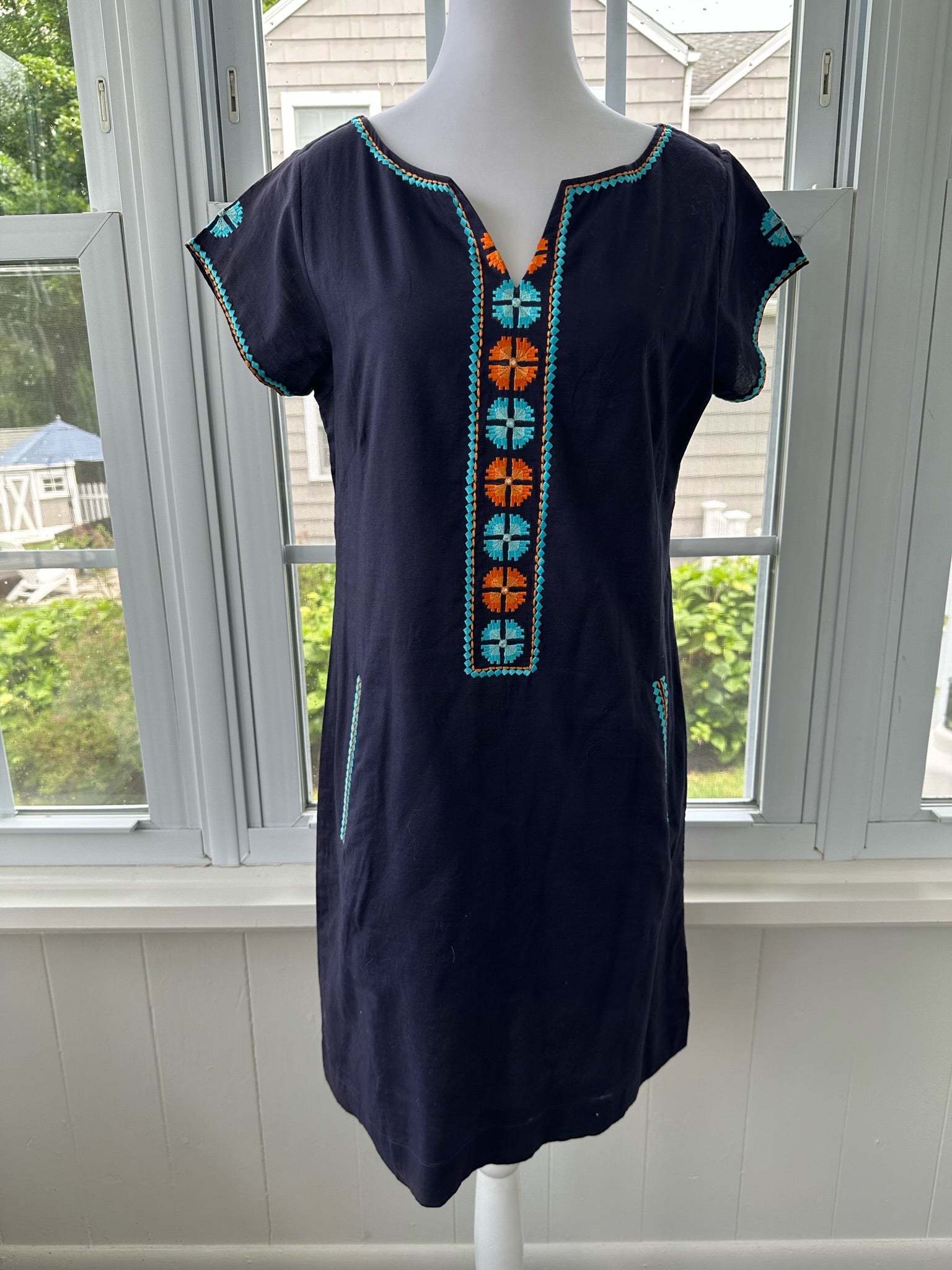 Bella Tu Dress NWT, Navy Womens Size S in new with tags — Recycled Lines, Fairfield CT | Premium Sustainable Consignment