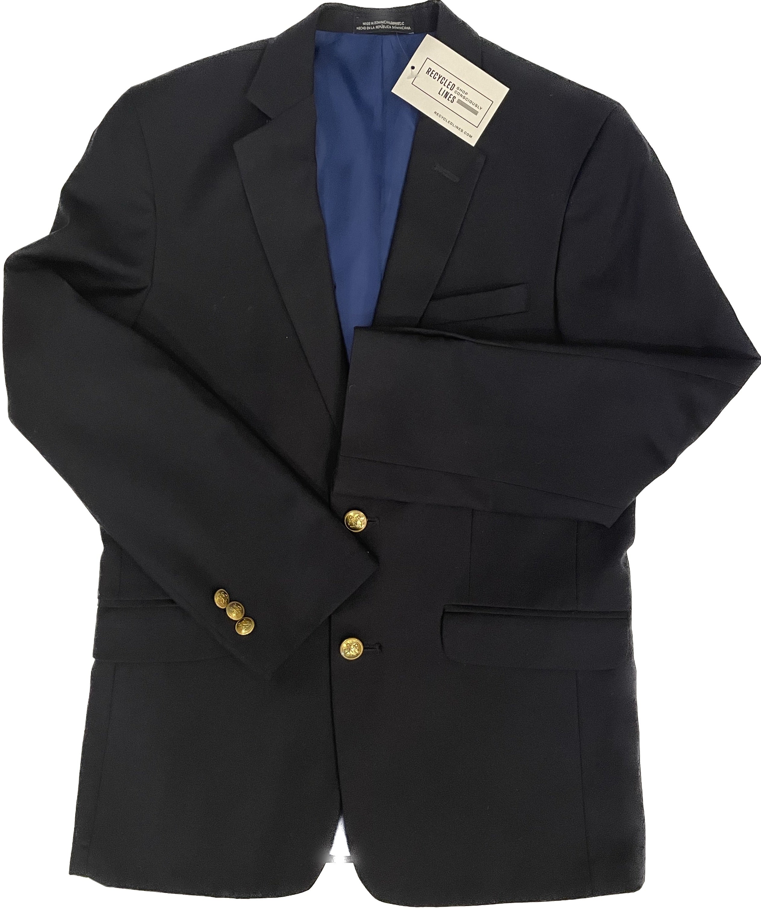 Nautica Blazer, Navy Boys Size 14R in excellent condition — Recycled Lines, Fairfield CT | Premium Sustainable Consignment
