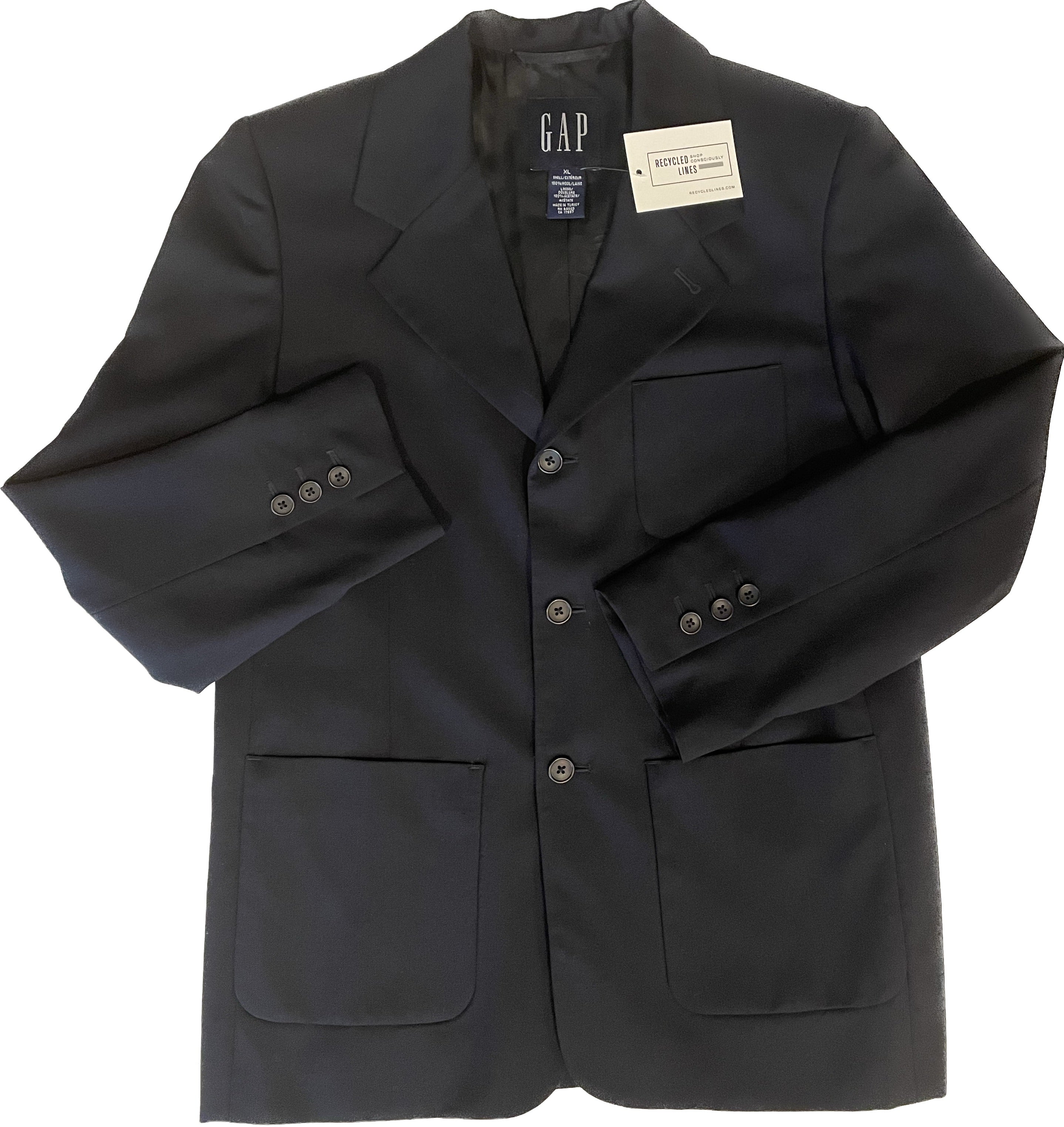 Gap Blazer, Navy Boys Size XL in excellent condition — Recycled Lines, Fairfield CT | Premium Sustainable Consignment
