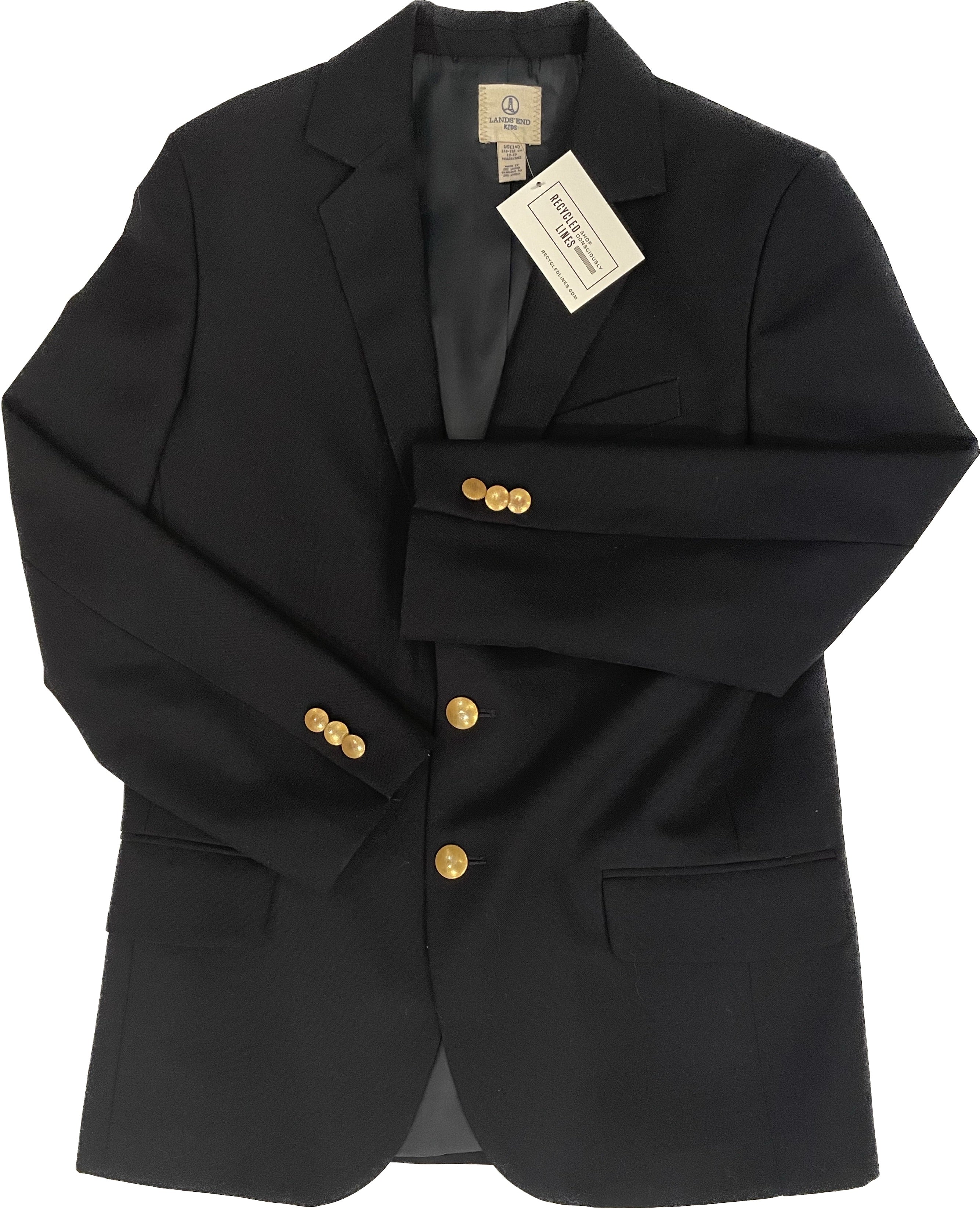 Lands End Blazer, Boys Size 14 in excellent condition — Recycled Lines, Fairfield CT | Premium Sustainable Consignment