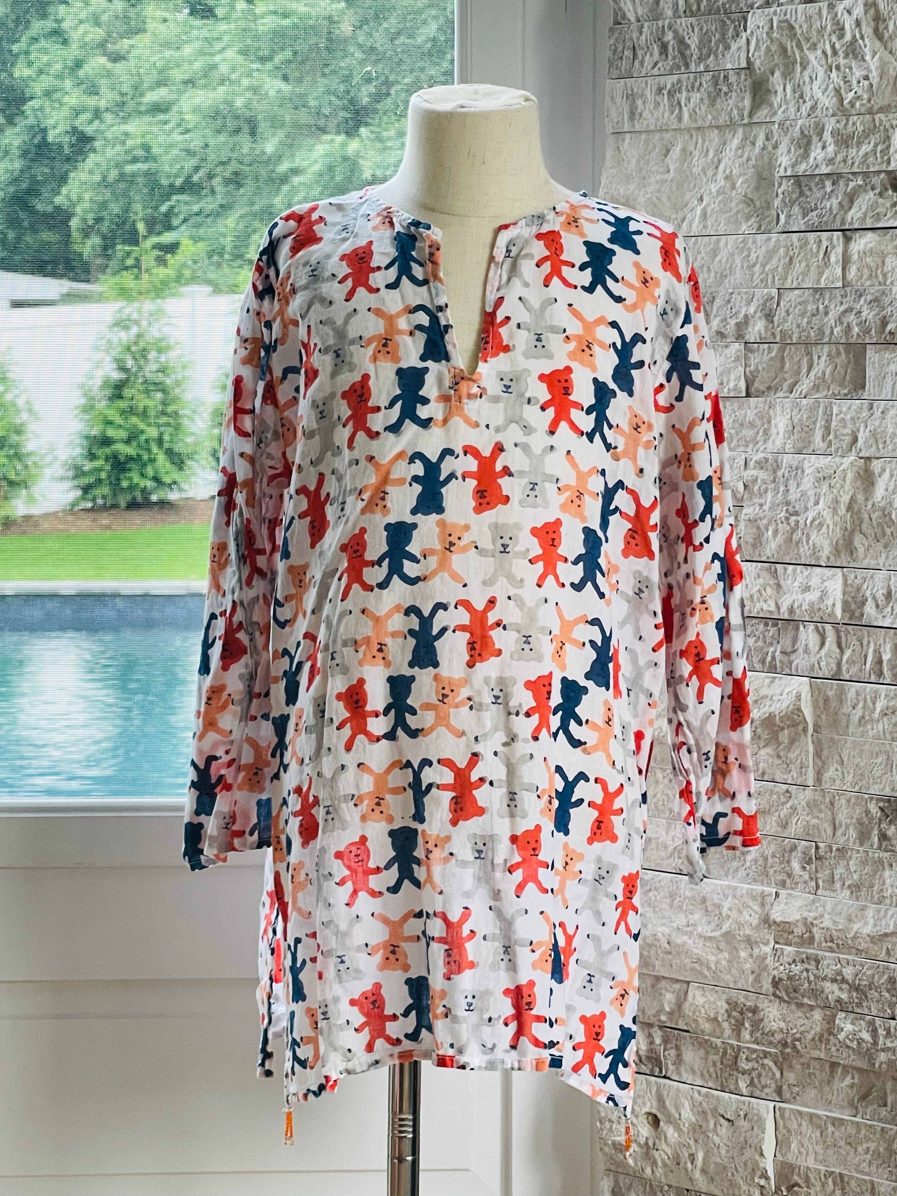 Roller Rabbit Tunic, Color Bears Girls Size 8 in excellent condition — Recycled Lines, Fairfield CT | Premium Sustainable Consignment