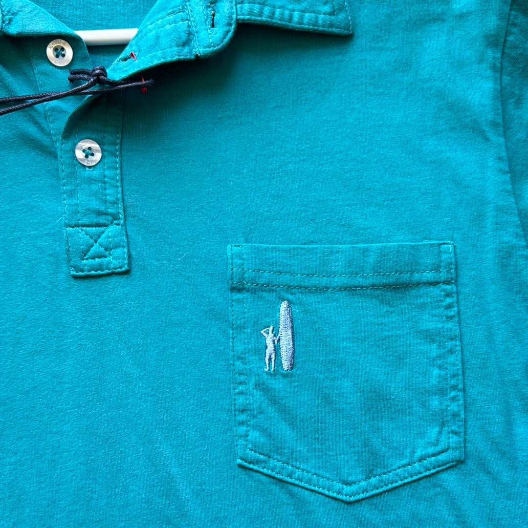 johnnie-O Polo NWT, Teal Boys Size 12