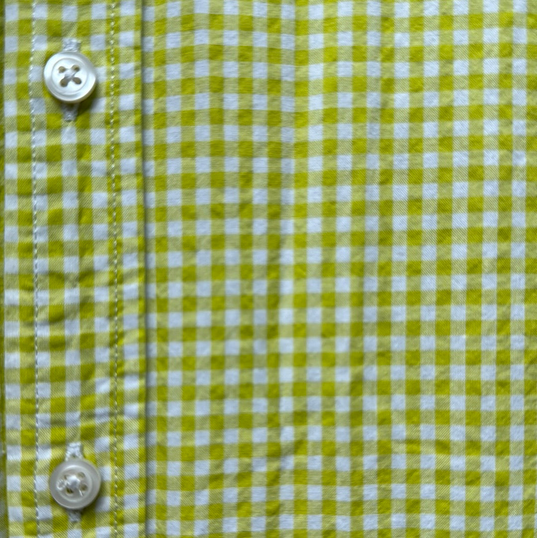 Crewcuts Button Down, Lime/White Check Boys Size 8