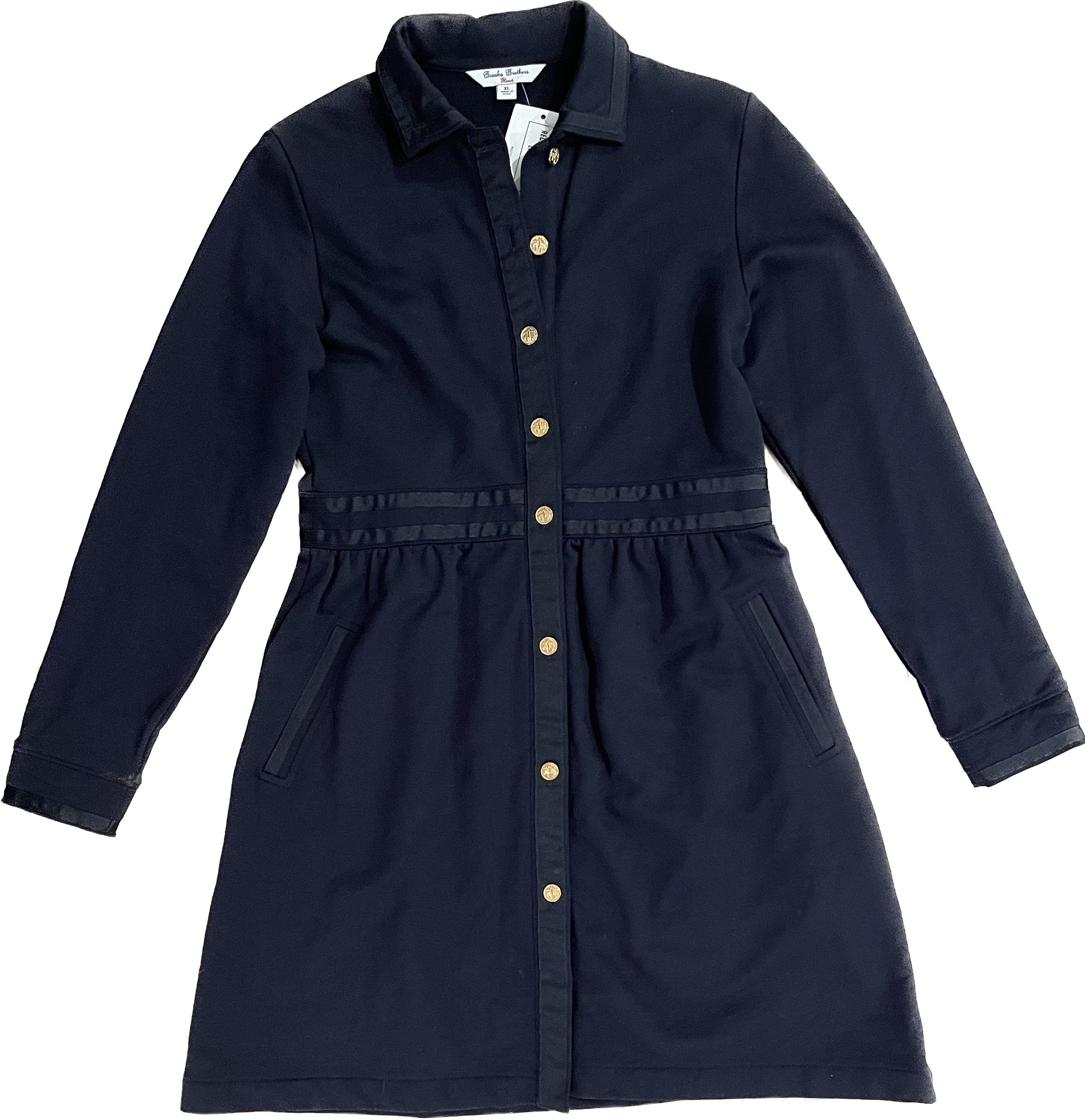 Brooks Brothers Fleece Jacket, Navy Girls Size XL