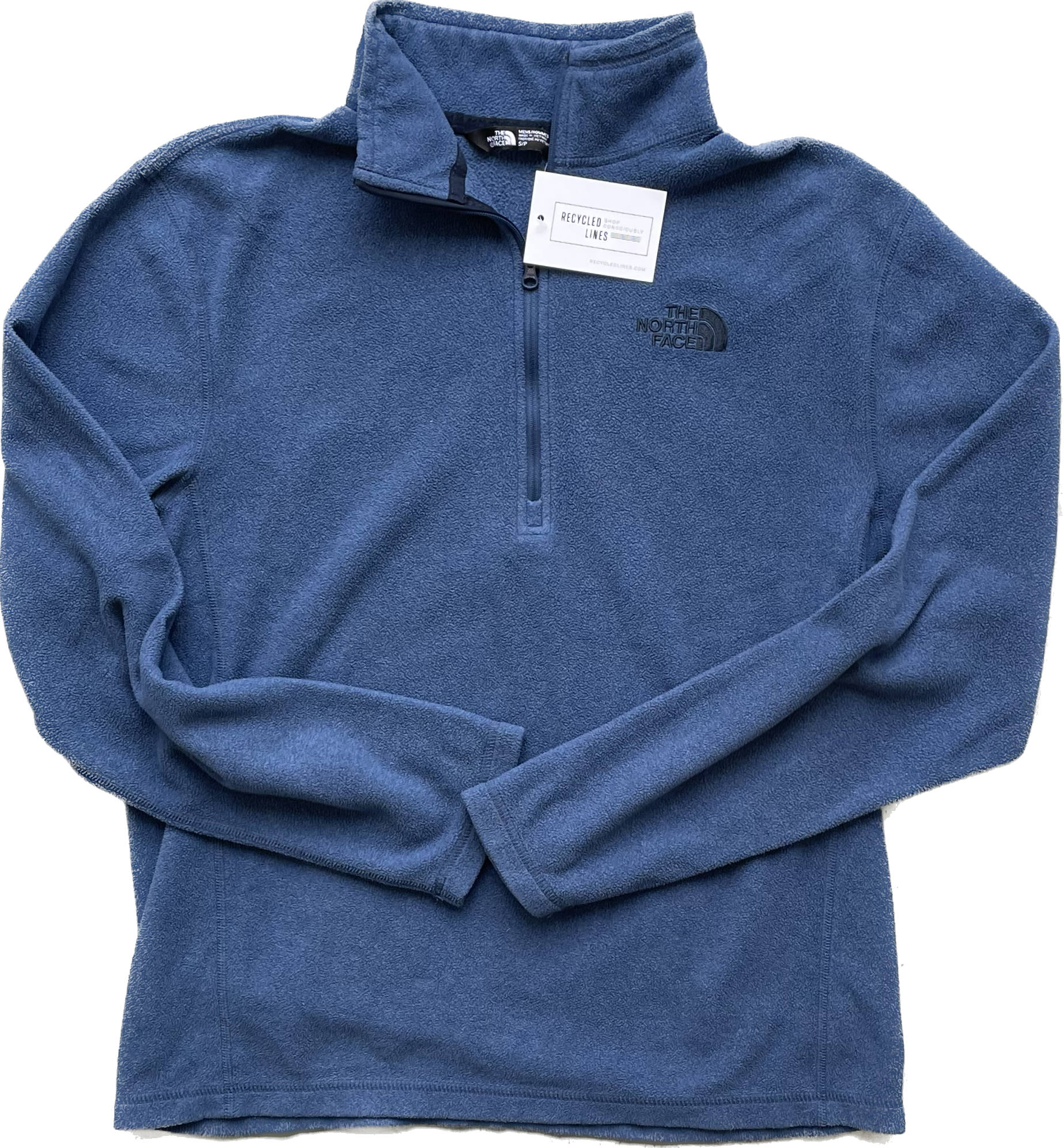 The North Face Fleece 1/4 Zip Pullover, Blue Mens Size S