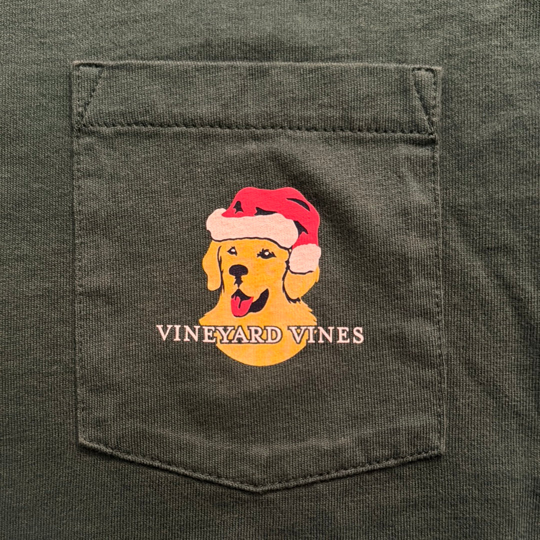 Vineyard Vines Long Sleeve Tee, Green Boys Size XL (18)