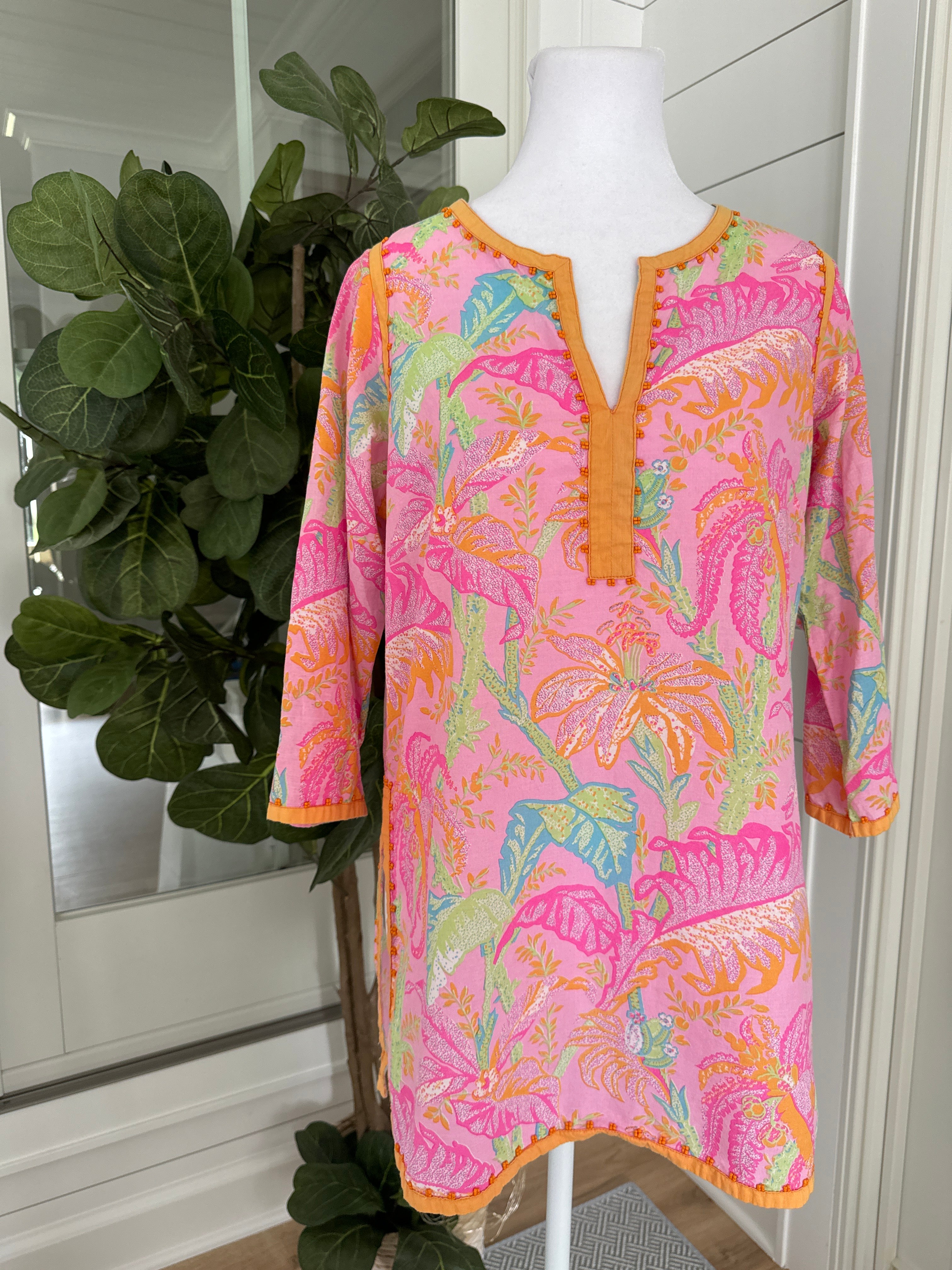 Gretchen Scott Coverup, Pink/Peach Womens Size S