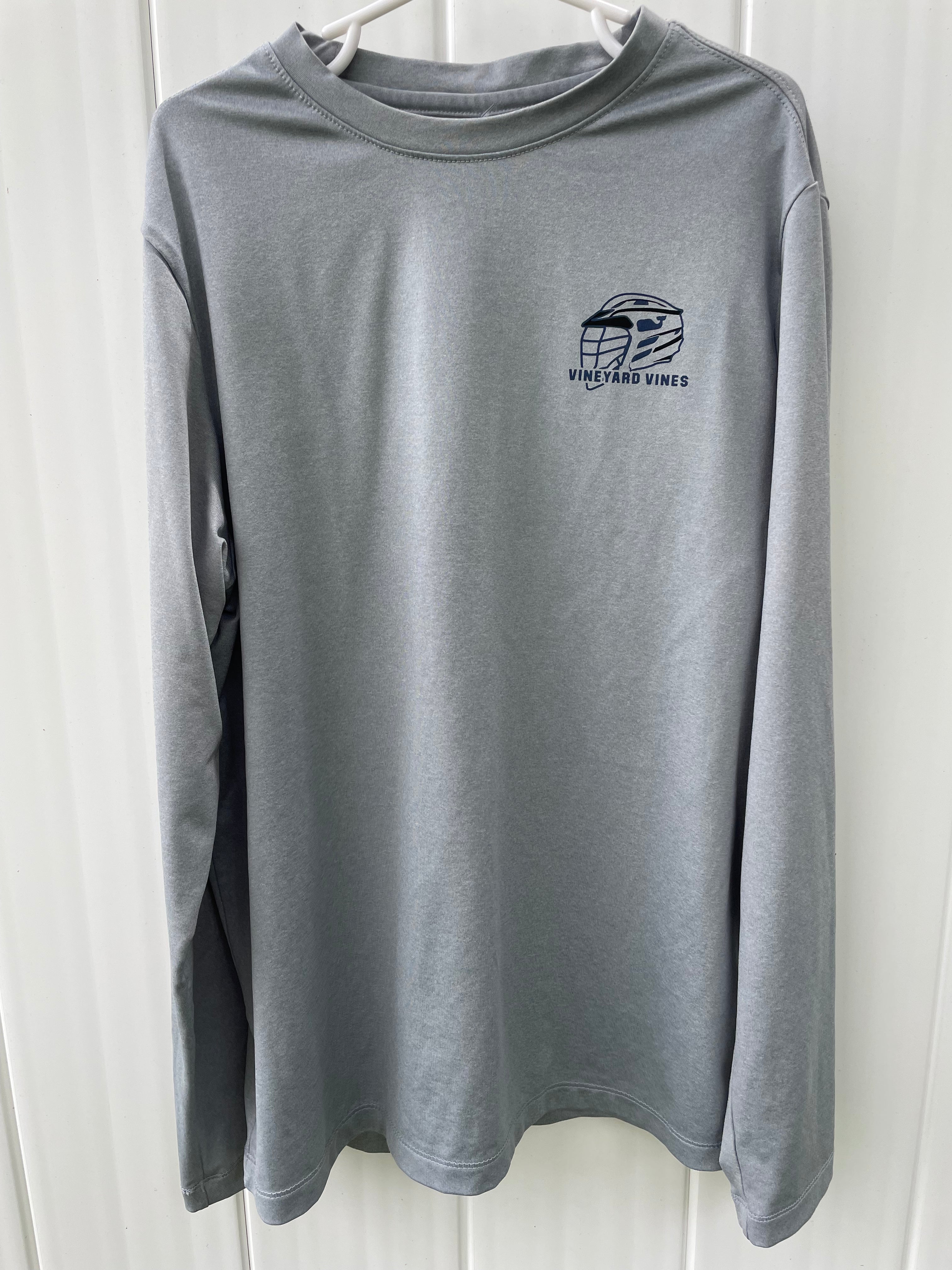 Vineyard Vines Lax Performance Shirt, Gray Boys Size S (8/10)