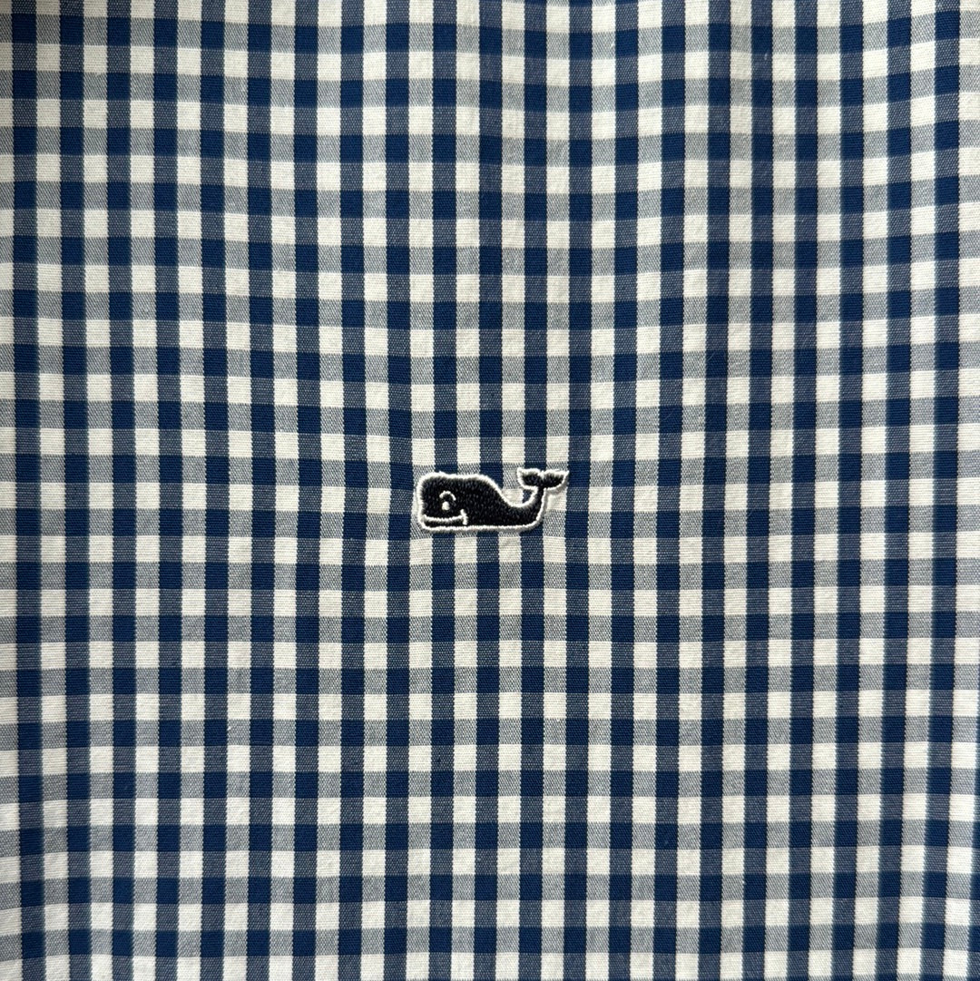 Vineyard Vines NWT Button Down, Navy Gingham Mens Size S