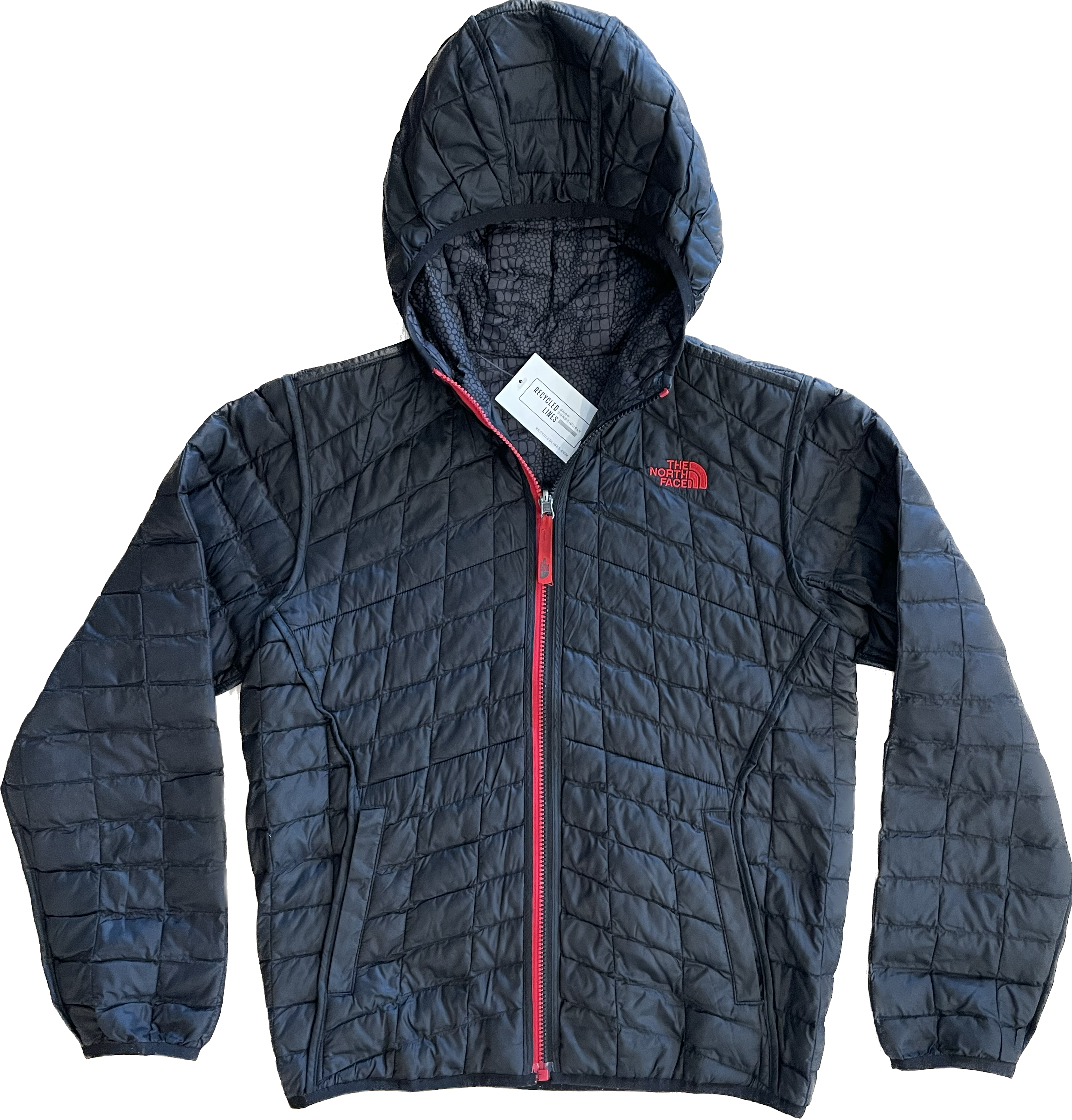 North Face Reversible Jacket, Black Boys Size L (14-16)