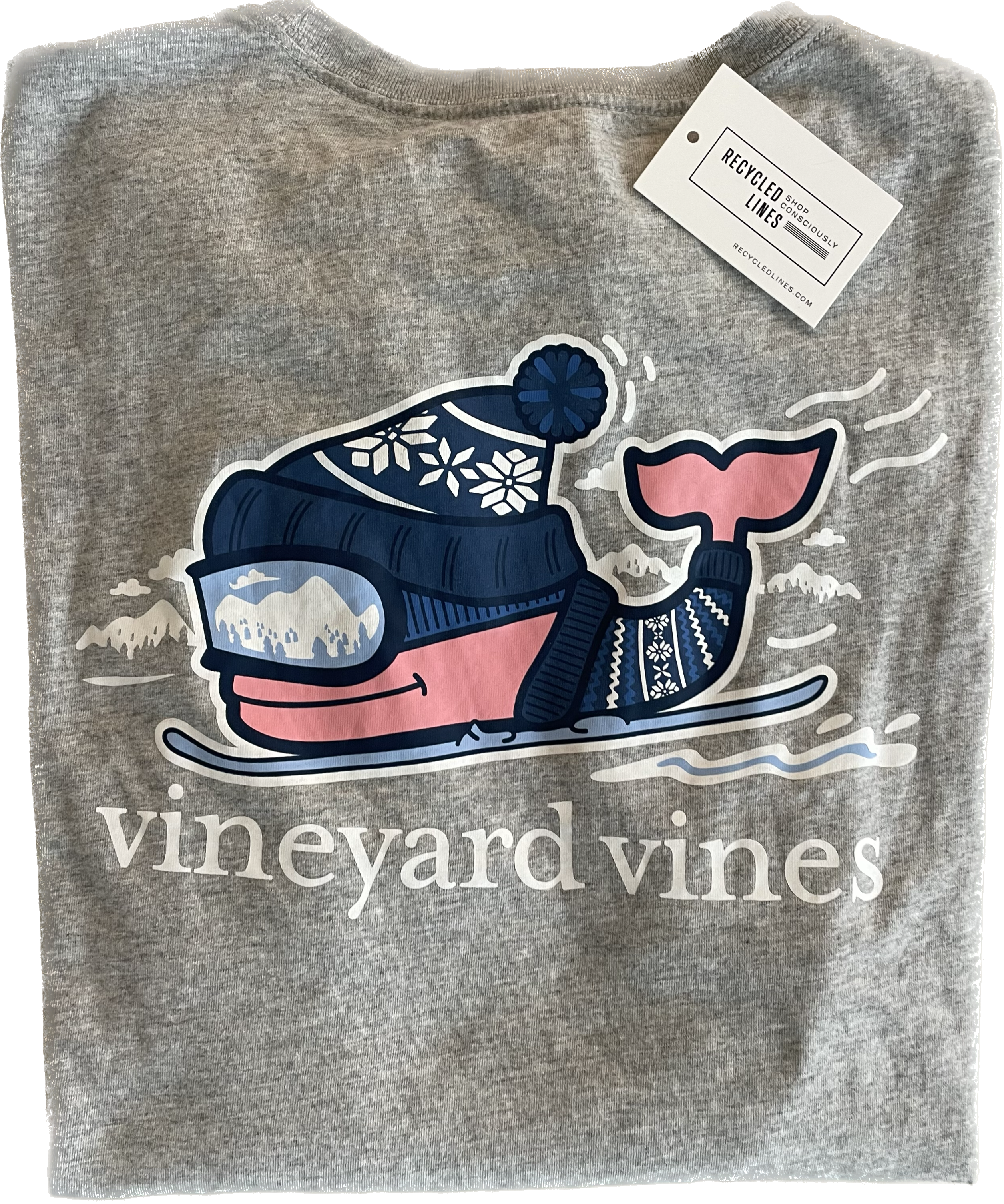 Vineyard Vines Ski Shirt, Gray Mens Size L