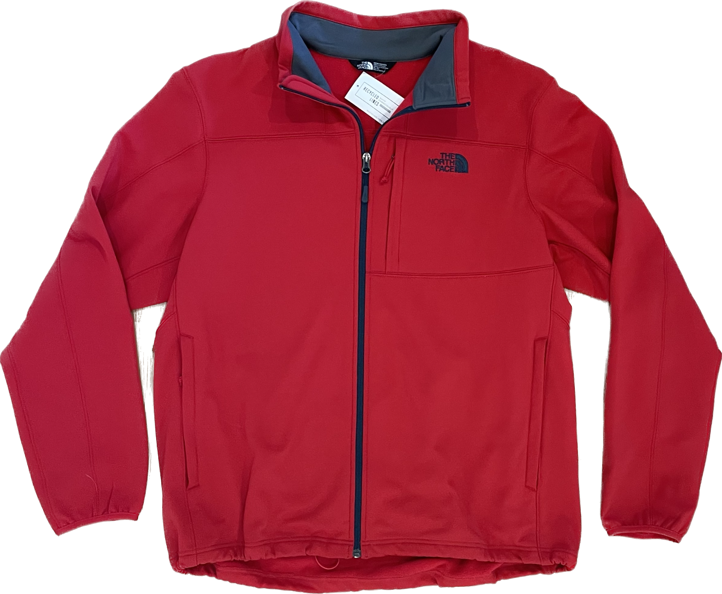 North Face Zip Up Jacket, Red Mens Size XL