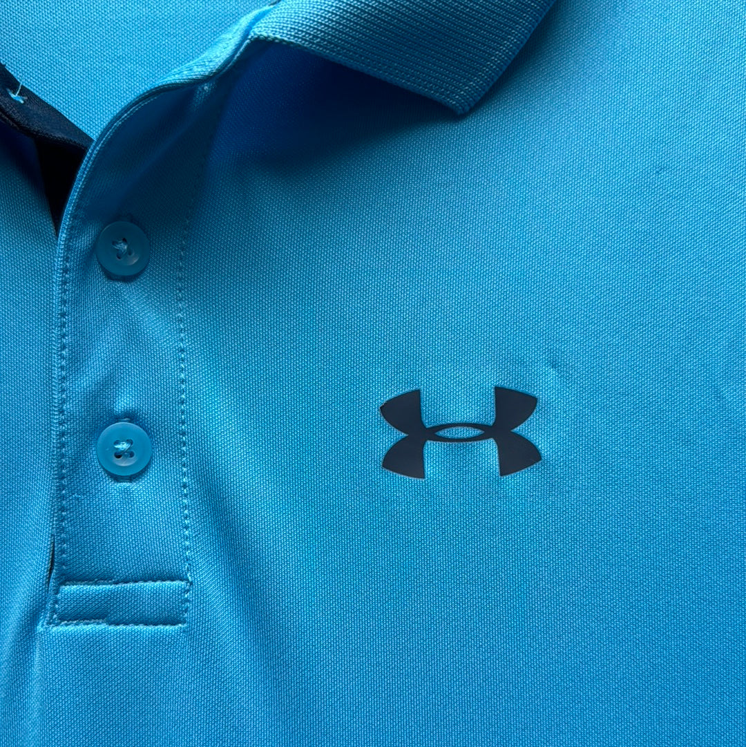 Under Armour Polo, Blue Boys Size L