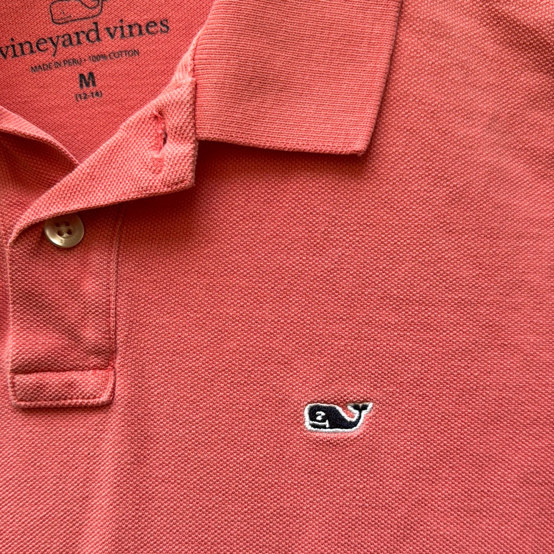 Vineyard Vines Polo, Nantucket Red Boys Size M (12/14)