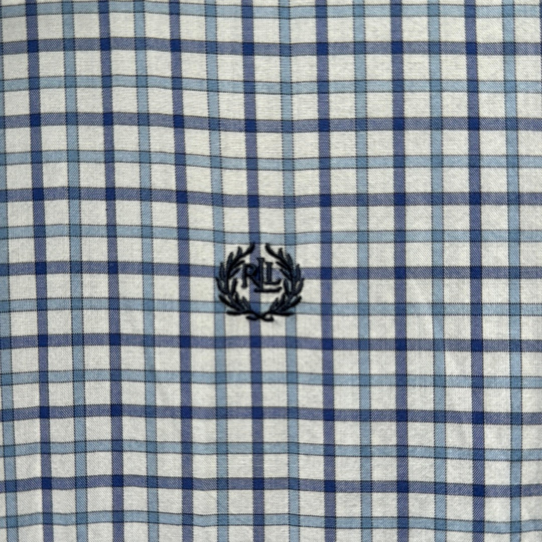 Lauren Ralph Lauren Button Down, Blue Check Boys Size 16