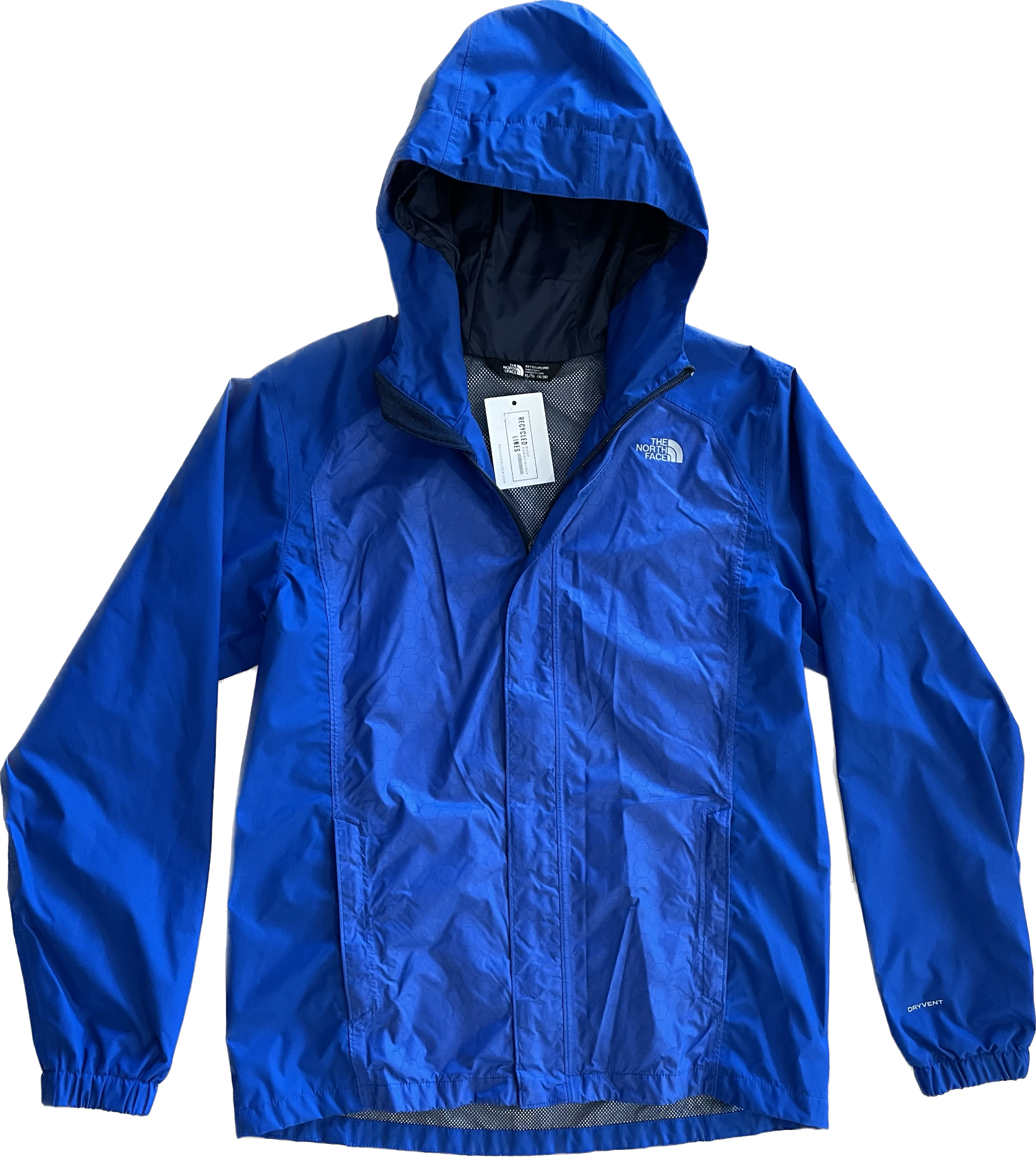 North Face Rain Jacket, Blue Boys Size XL