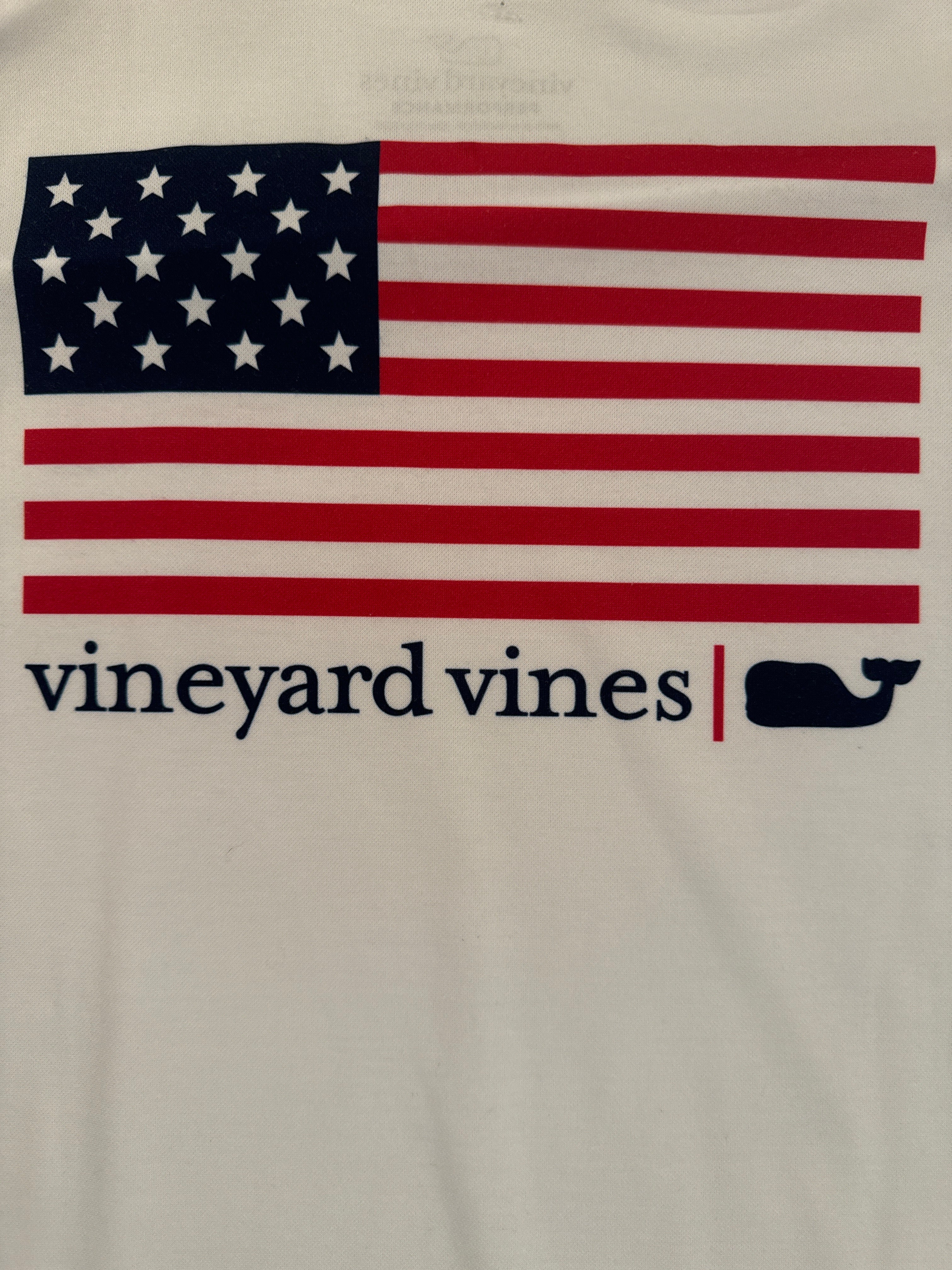 Vineyard Vines Performance Short Sleeve Tee, USA Boys Size M