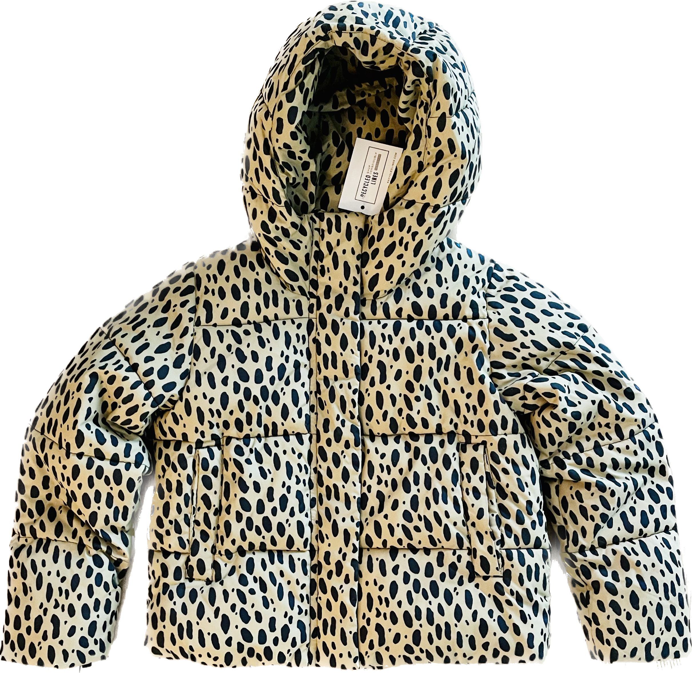 Crewcuts Puffer Jacket, Leopard Print Girls Size 8